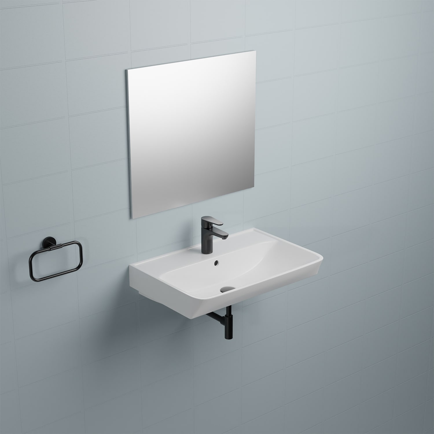WS Bath Collections NEO 60.01 WG Bath-Sink - View #2