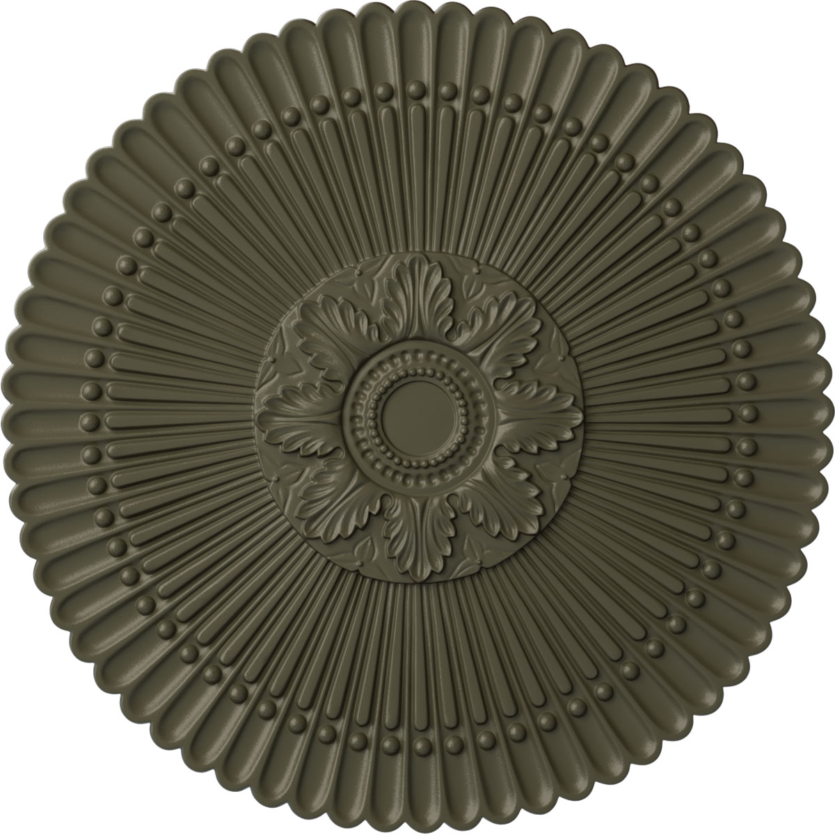 Ekena Millwork CM30NEWHF Nexus 30-in W x 30-in L Painted Witch Hazel Polyurethane Whole Ceiling Medallion