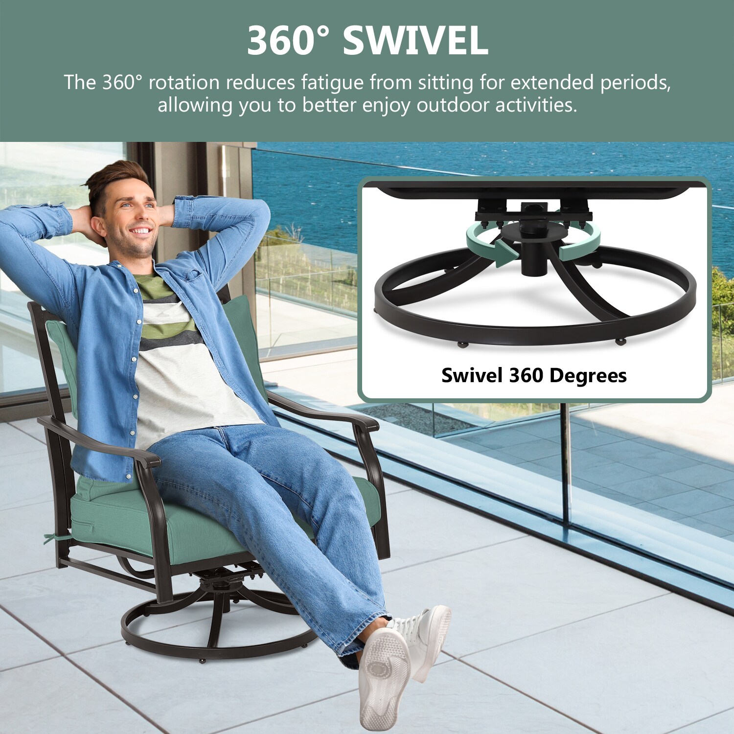 Aoodor A280-PGNBN Patio-Chairs - View #5