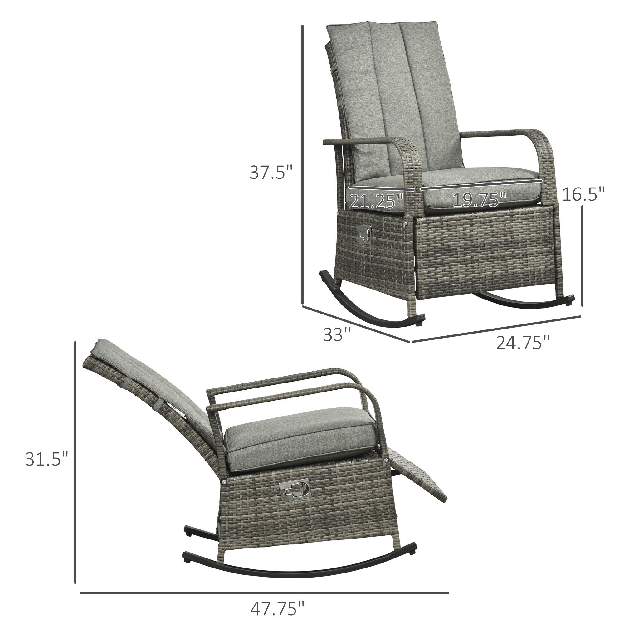Miki Shinly AB-4015-170JJ Patio-Chairs - View #2
