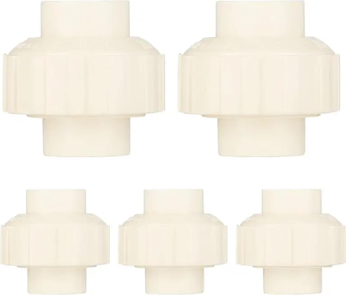 EFIELD  5-Pack 1/2 inch Inch CPVC Slip Union CTS x CTS Union Solvent Connection Fittings