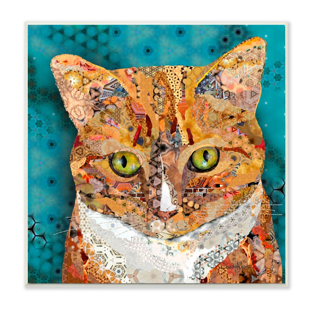 Stupell Industries Furr-niture Funny Cat On MDF by Deb Strain Print