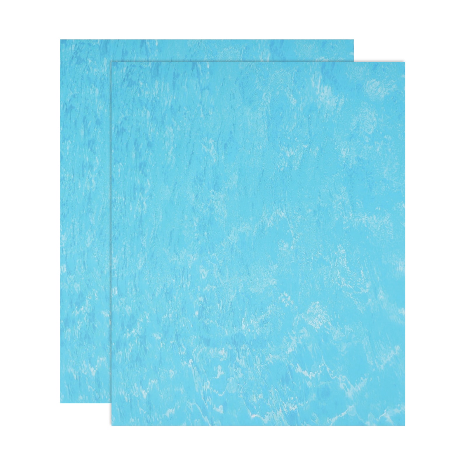 Unique Bargains 2pcs Ripple Water Sticker Self Adhesive Artificial Water Wave Effect Stickers 11.69x8.27 Inch Dollhouse Wallpaper Sheets for DIY Dollhouse Miniature Landscapes Water Blue