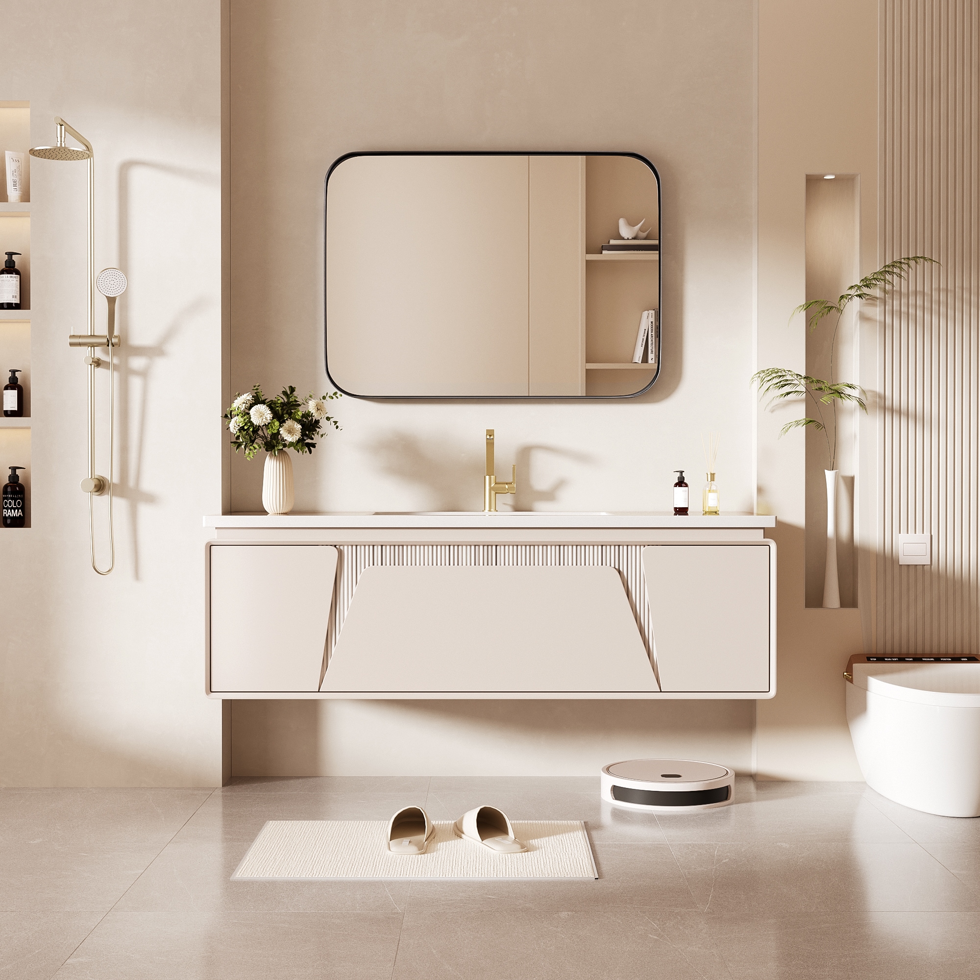 LOVMOR Y-TM2230-B Framed-Bath-Mirrors - View #5