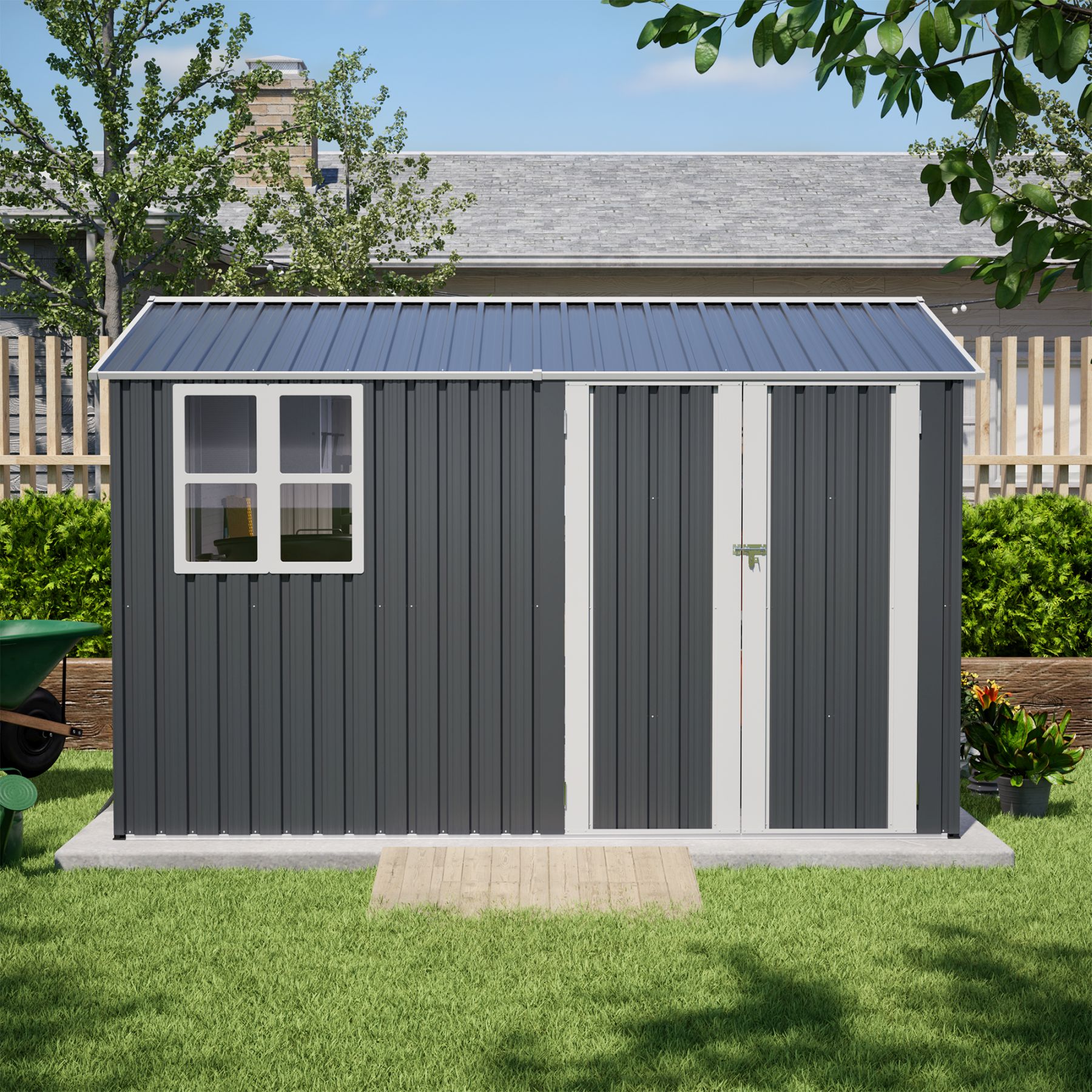 Blisstyle UEUMPLWQYM Metal-Storage-Buildings-Sheds - View #3