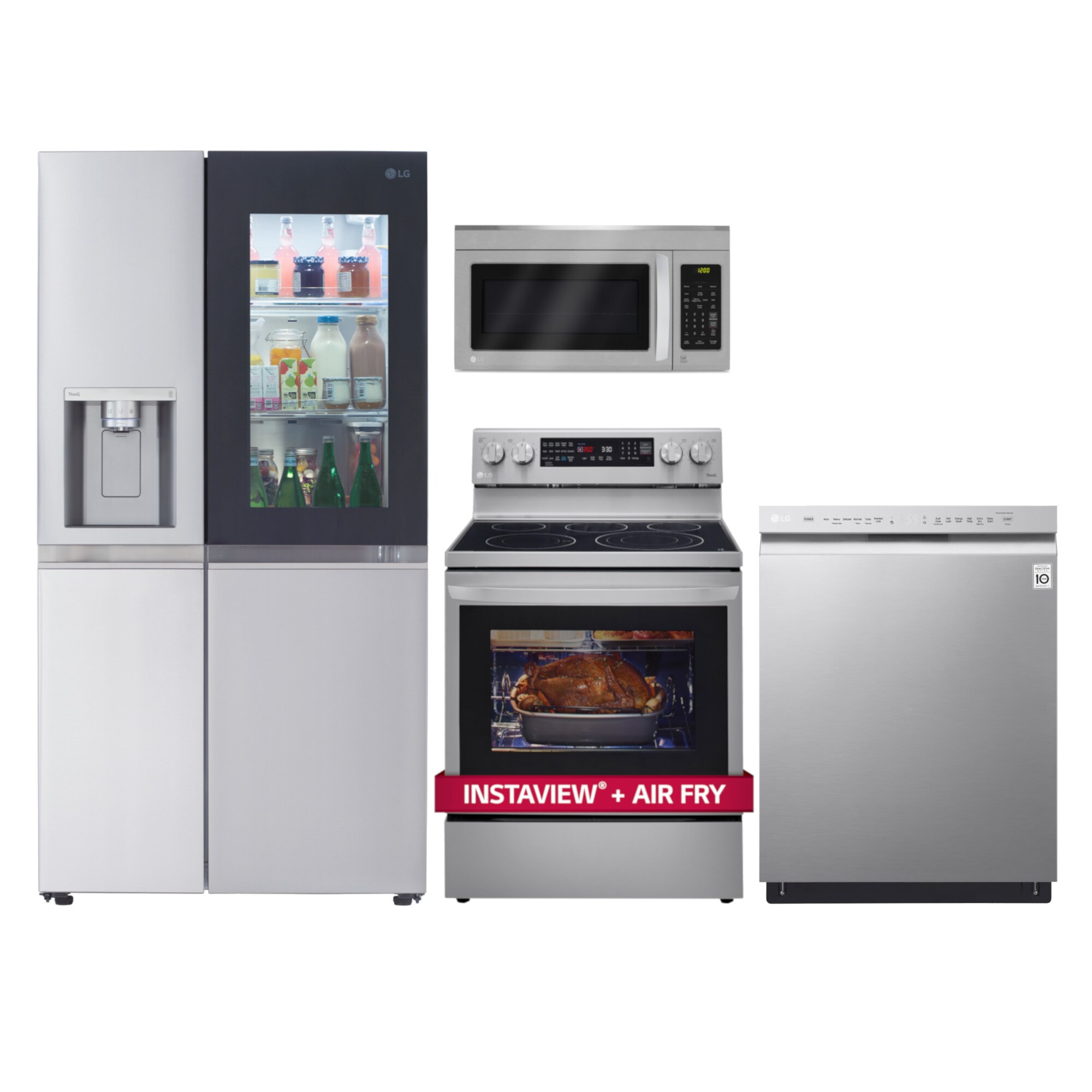 LG InstaView AirFry Kitchen Appliance Packages At Lowes