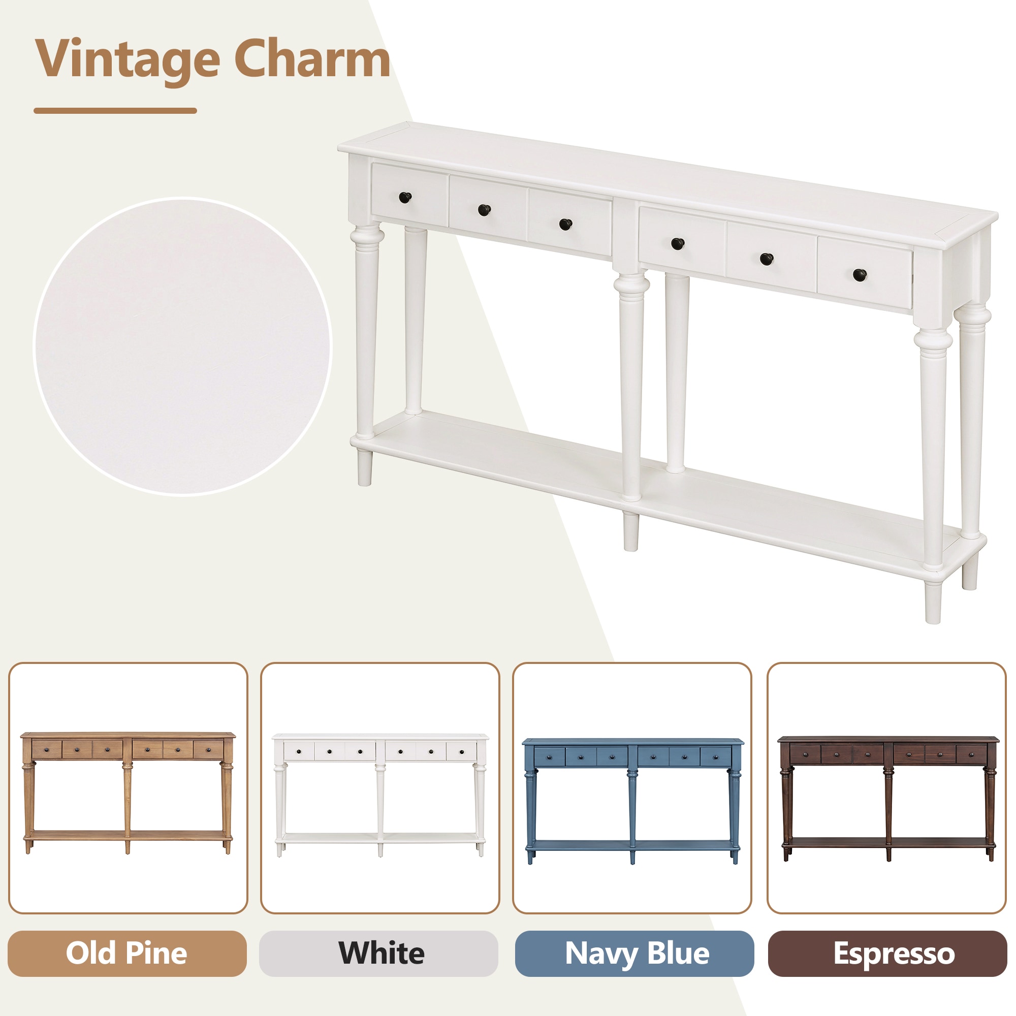 ModernLuxe N715P202860K Console-Sofa-Tables - View #4