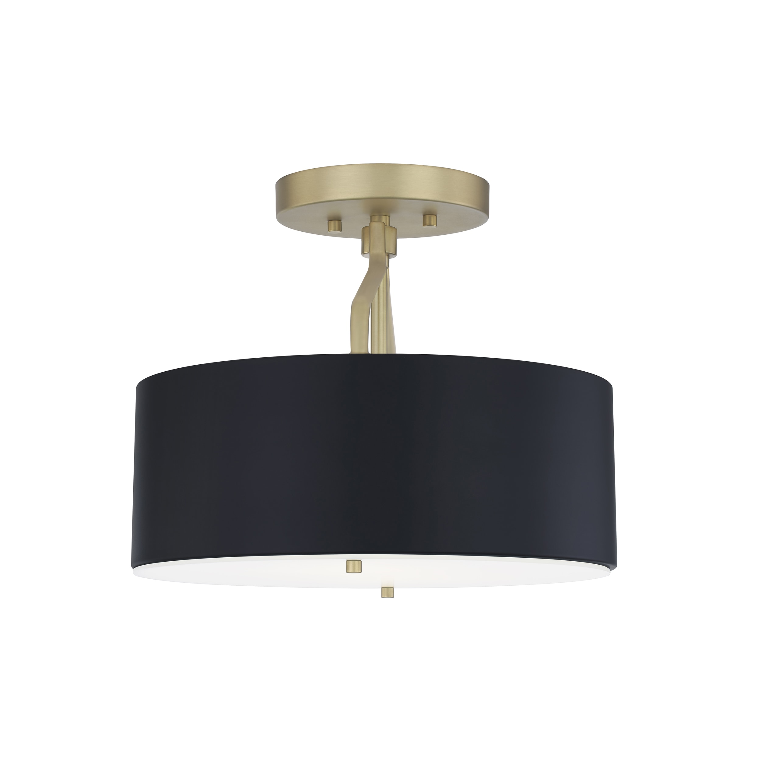 Quoizel Covington 2-Light 13-in Matte Black Semi mount light