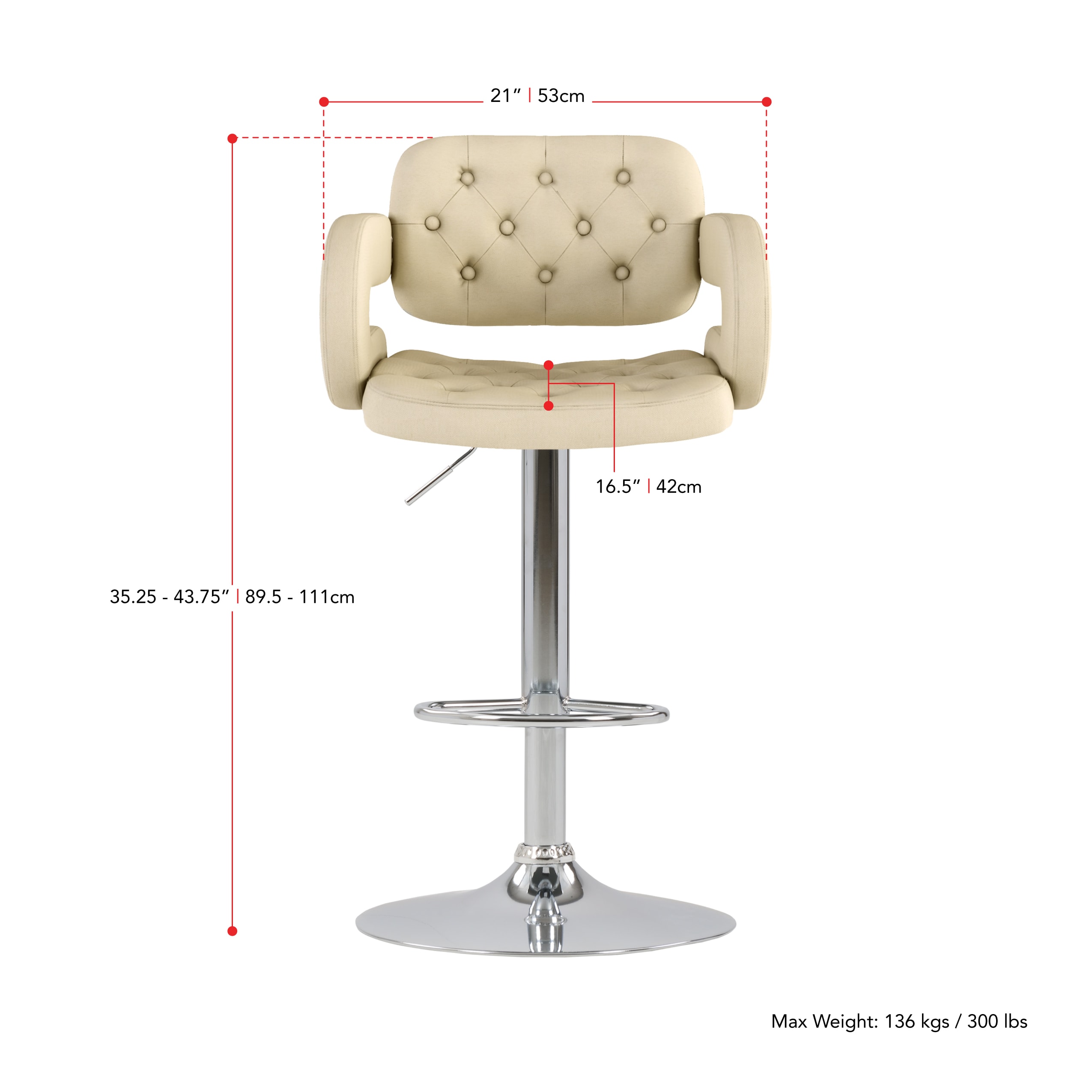 CorLiving DAB-221-B stools - View #5