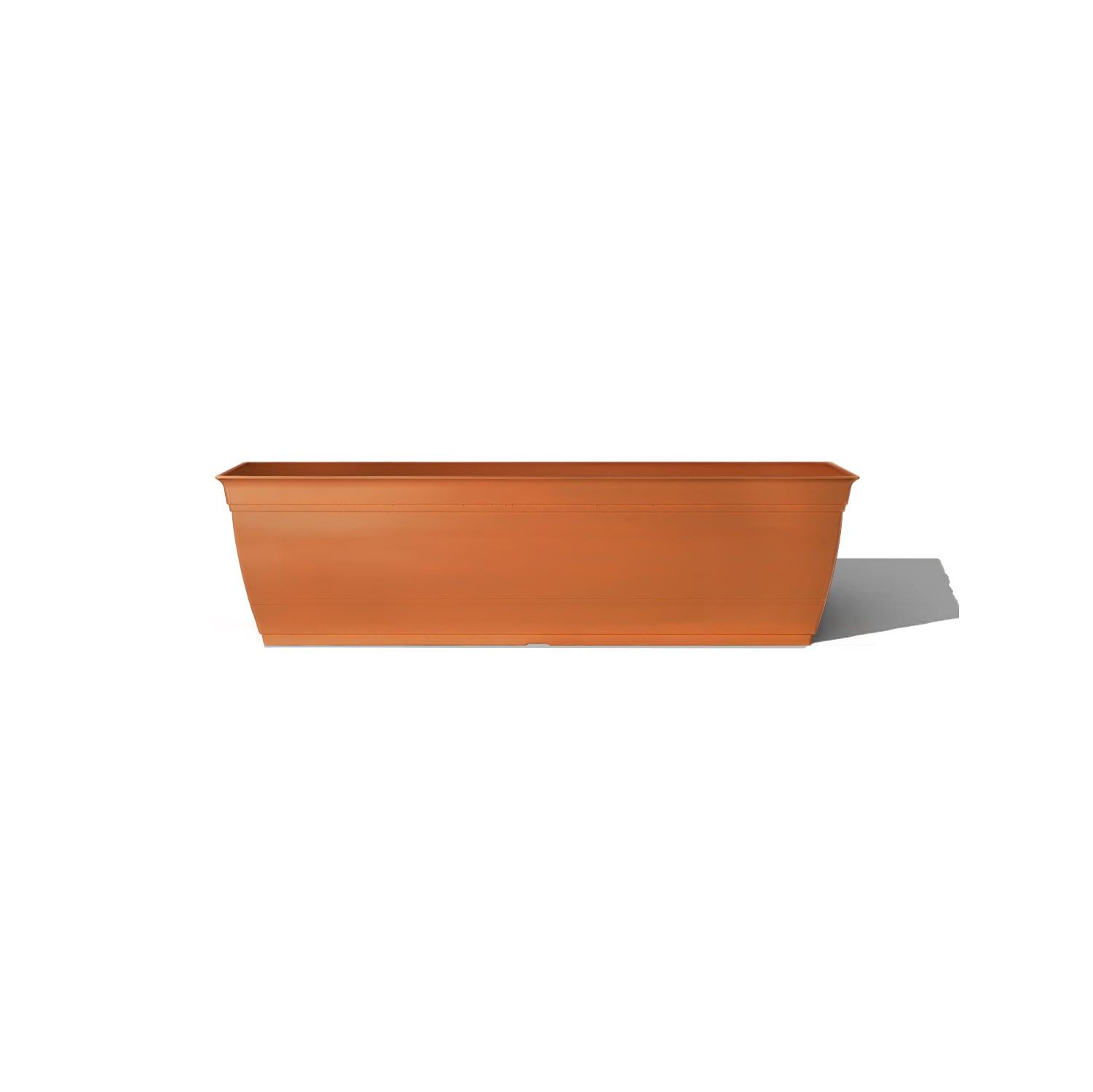 Style Selections WB2132G-CLAY Rectangle 23.5-in W Small Orange Recycled plastic Indoor/Outdoor Window box
