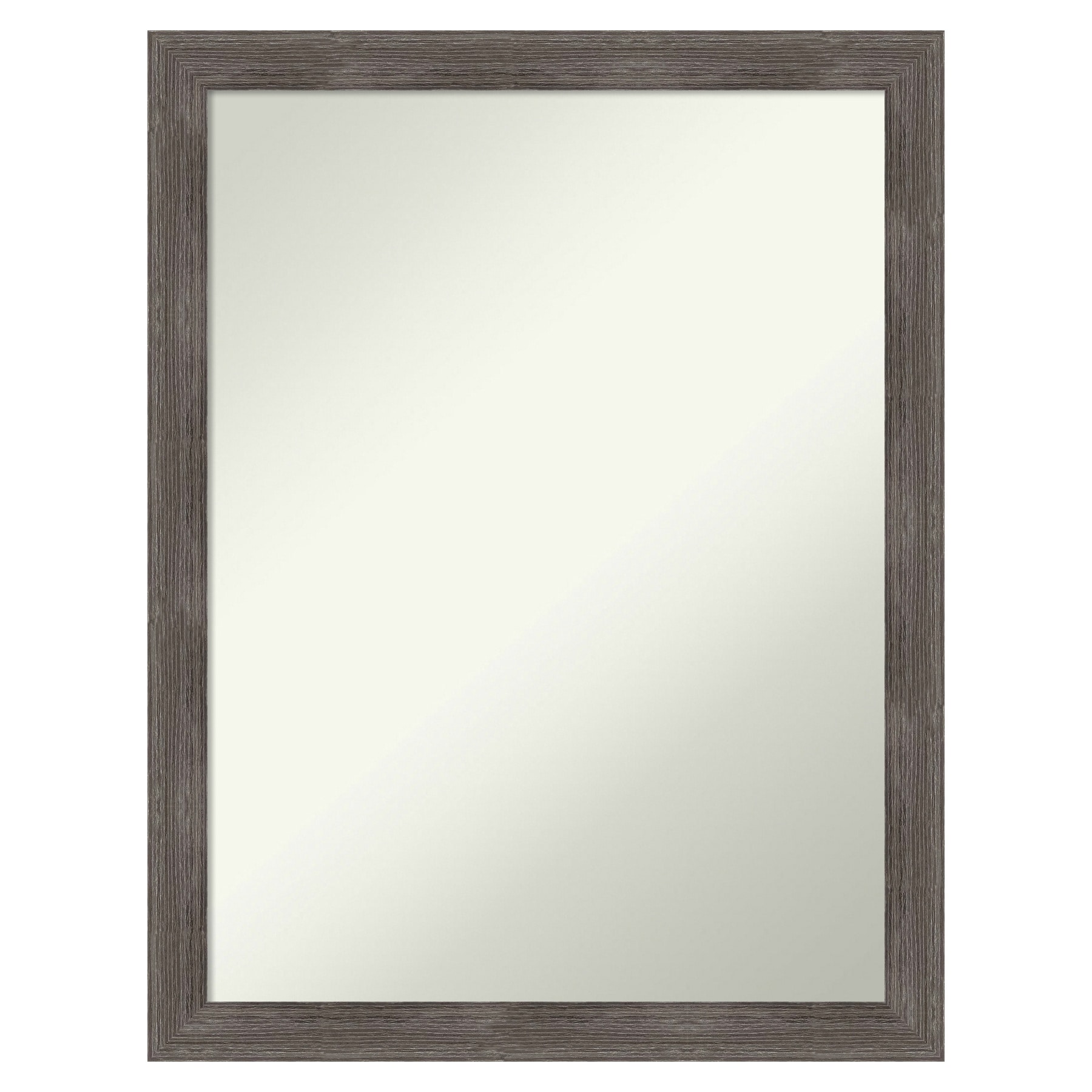 Amanti Art A17005547002 Pinstripe Lead Grey Frame 20.5-Inches W x 26.5-Inches H Rectangle Pinstripe Lead Grey Framed Wall Mirror