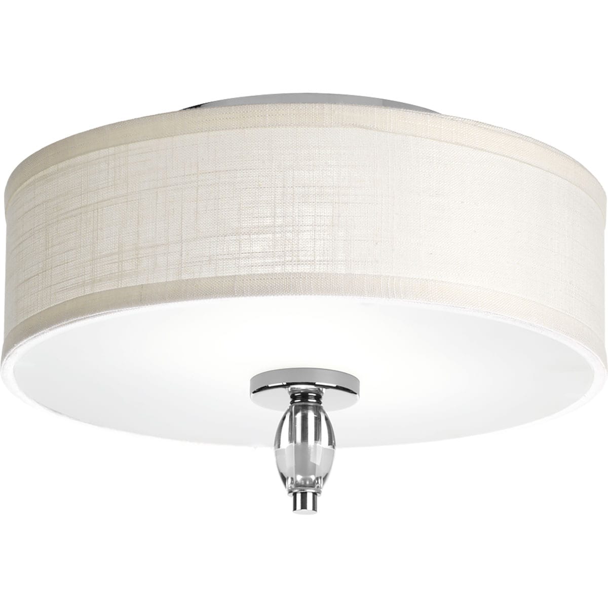 Progress Lighting P3402-15 Status 2-Light 13-in Polished Chrome Flush Mount Light