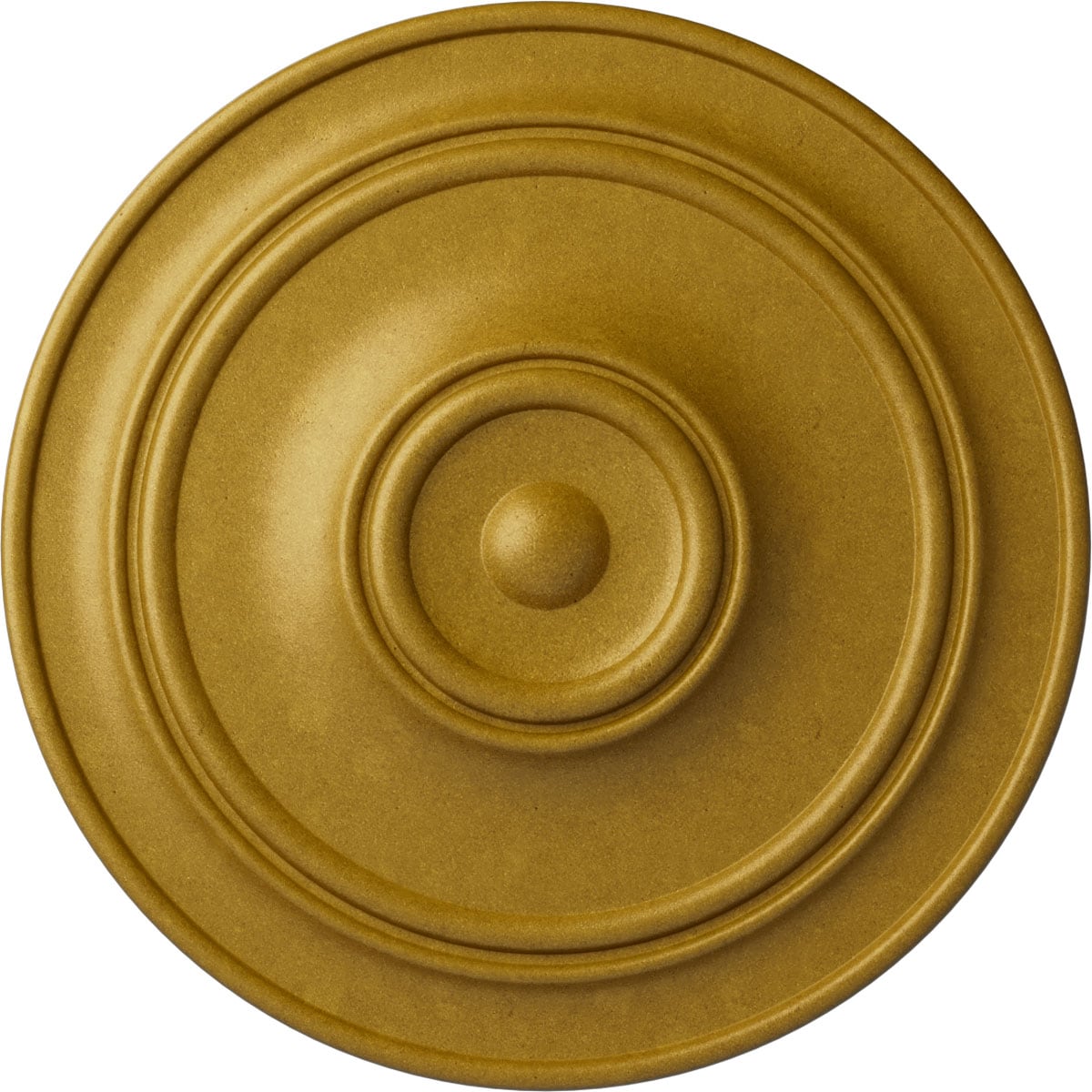 Ekena Millwork CM40CLPGS Small Classic 40.25-in W x 40.25-in L Painted Pharaohs Gold Polyurethane Whole Ceiling Medallion