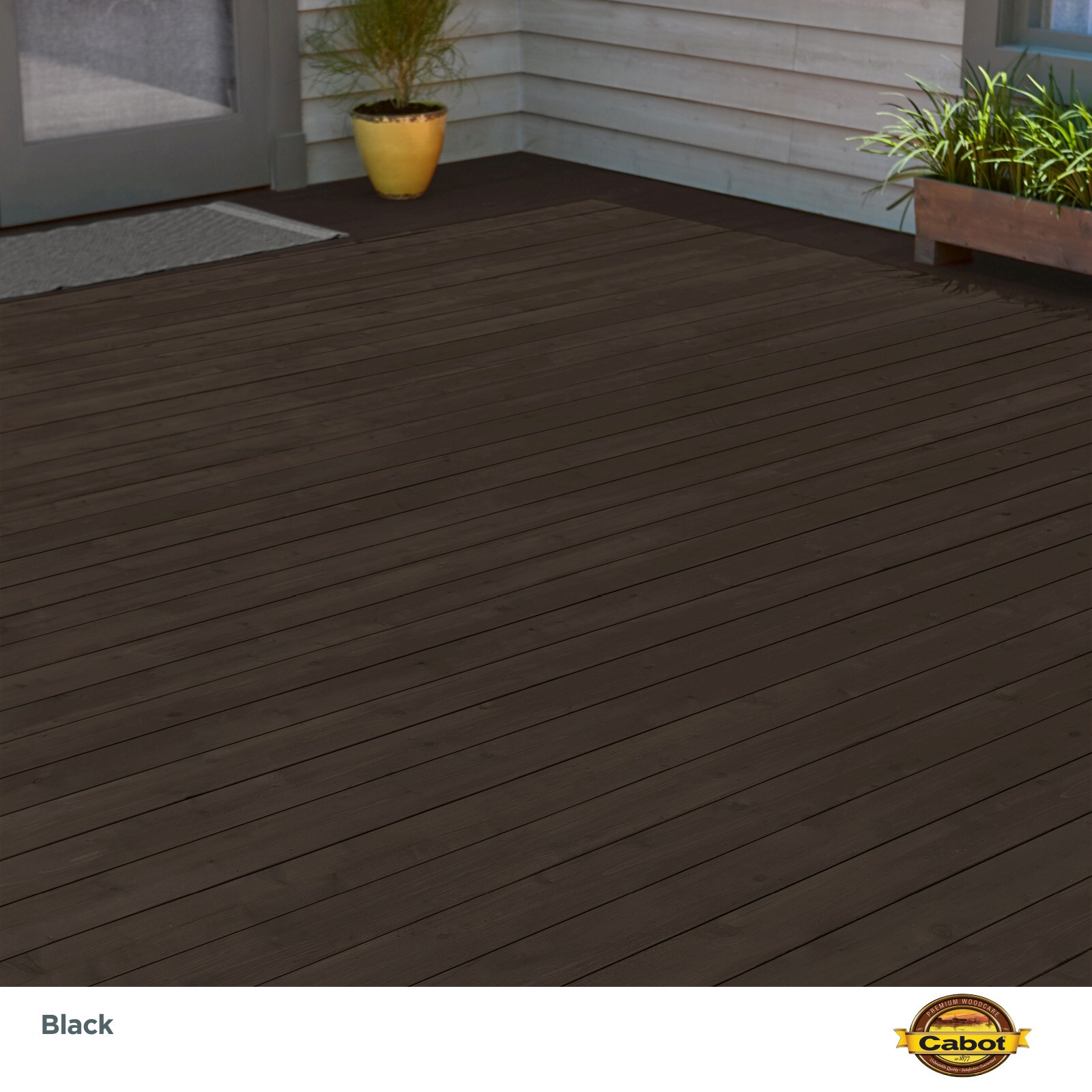 Cabot Black Semi-transparent Exterior Wood Stain and Sealer (1