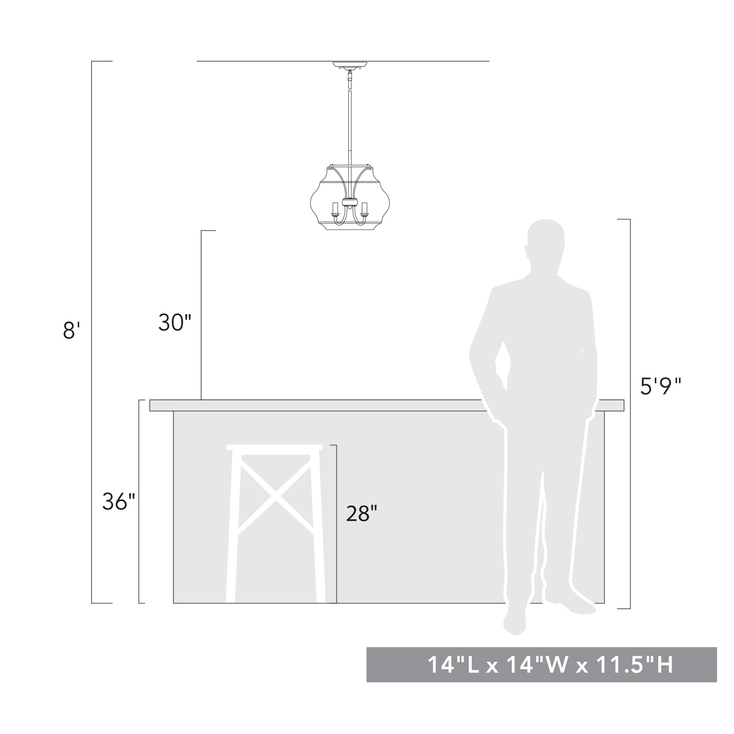 Golden Lighting 1087-3P BCB-CLR Pendant-Lights - View #9