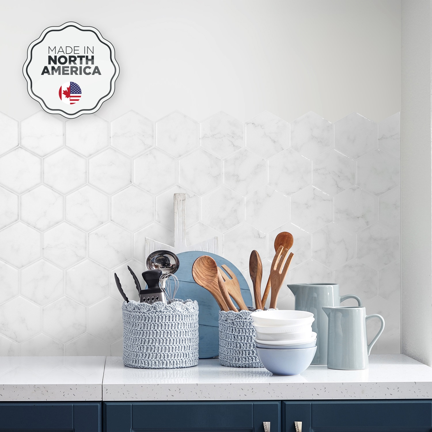 SMART TILES Peel and Stick Backsplash Tiles - 4 Sheets of 10in x 10in - 3D  Adhesive Peel and Stick Tile Backsplash for Kitchen, Bathroom, Wall Tiles 