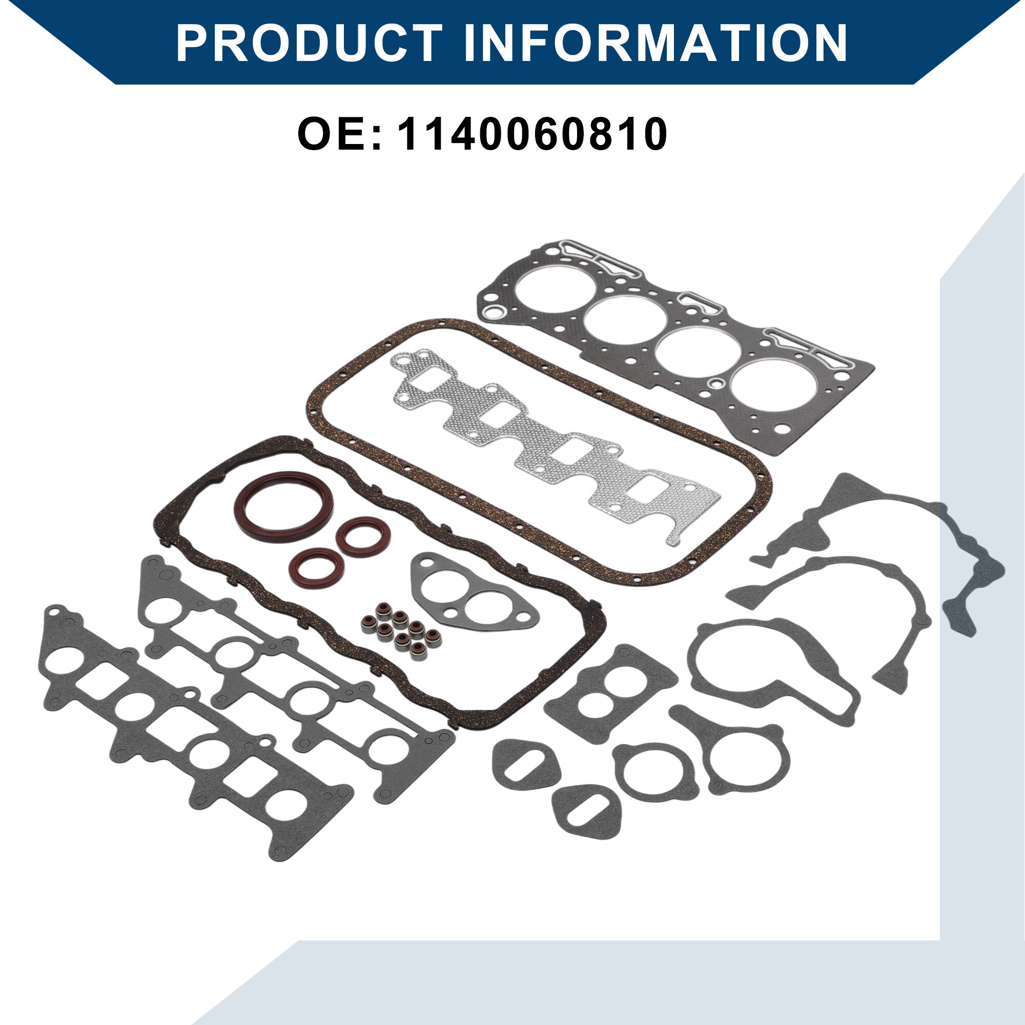 Unique Bargains No.1140060810 Cylinder Head Gasket Kit for Suzuki ...