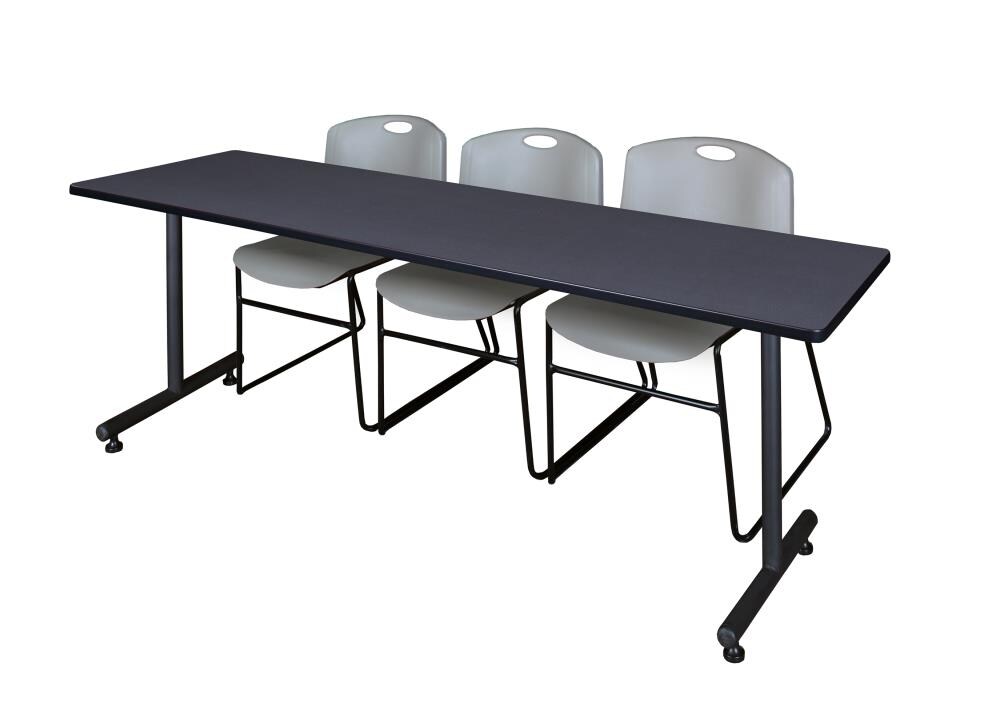 Regency MKTRCT8424GY44GY Training Gray 4-Person Training Table (84-in W x 29-in H)