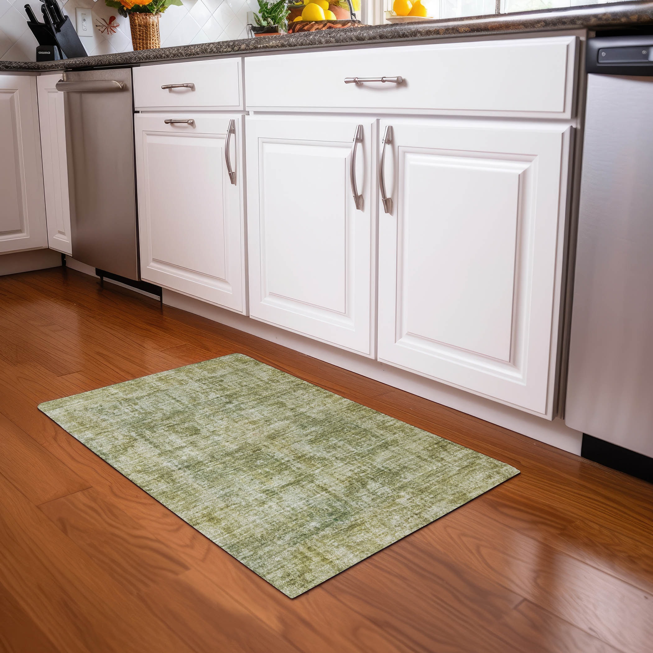 Addison Rugs ACN1627AL20X30 Chantille ACN1627AL 1 x 2 (ft) Loomed Polyester Aloe Rectangular Indoor/Outdoor Machine washable Area rug