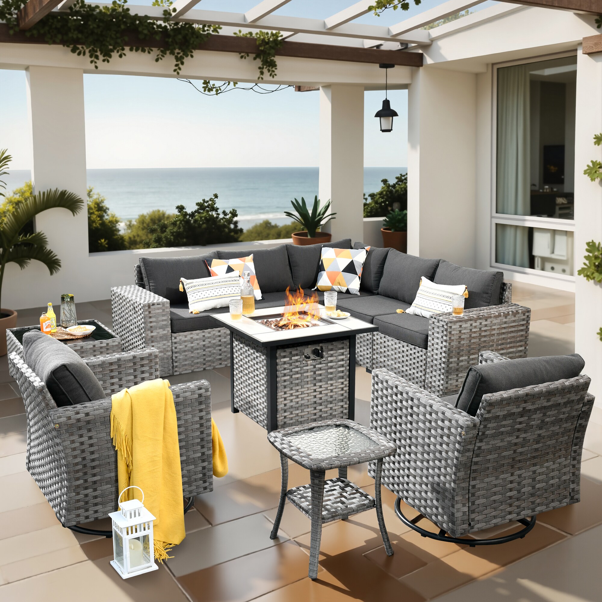 XIZZI XIBBR105-10 Patio-Conversation-Sets - View #2