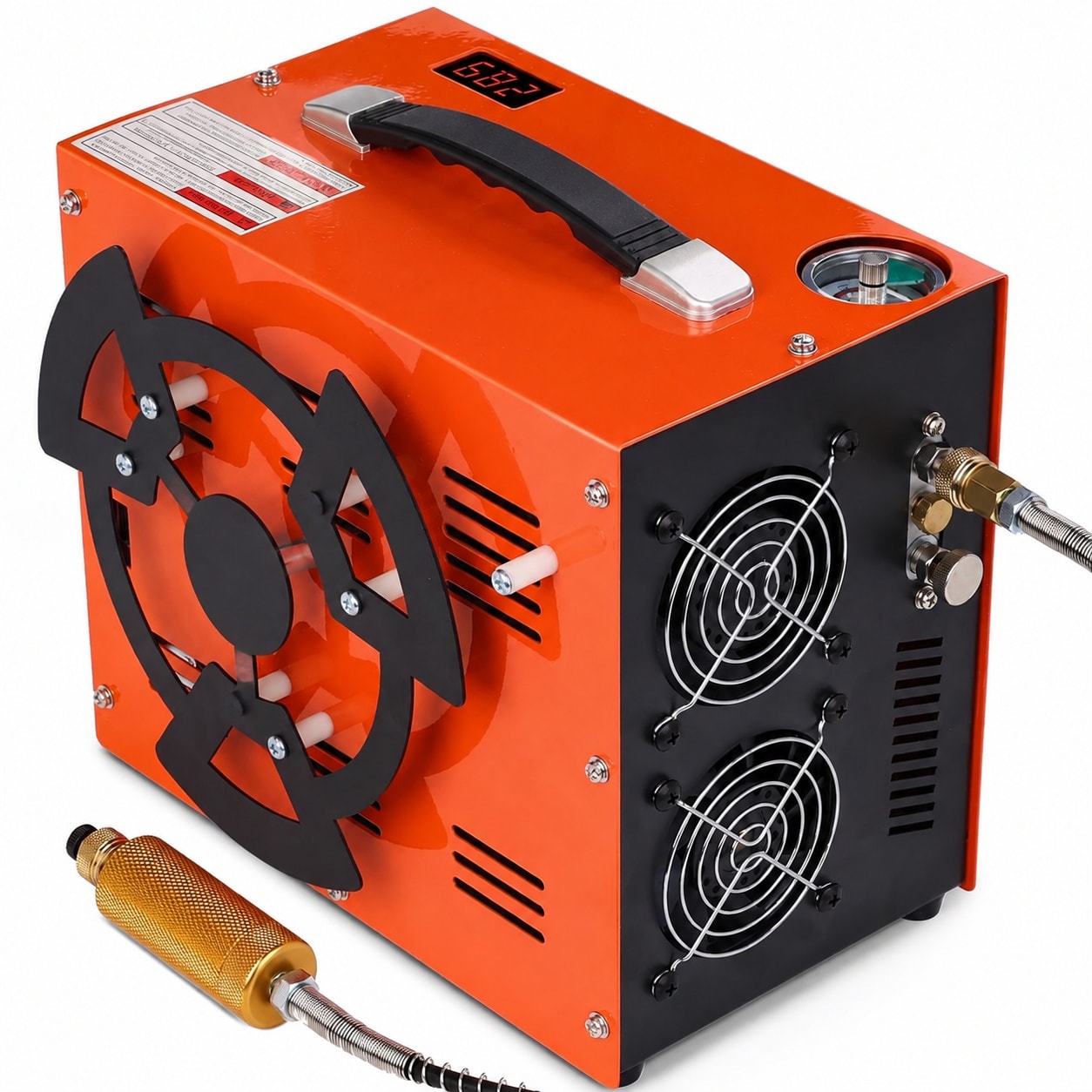 SenQWFa  PCP Air Compressor 4500 PSI 350W Motor Portable Water Oil Free Pump for Paintball Air Rifle Airguns HPA Tanks with Auto Stop and Built in
