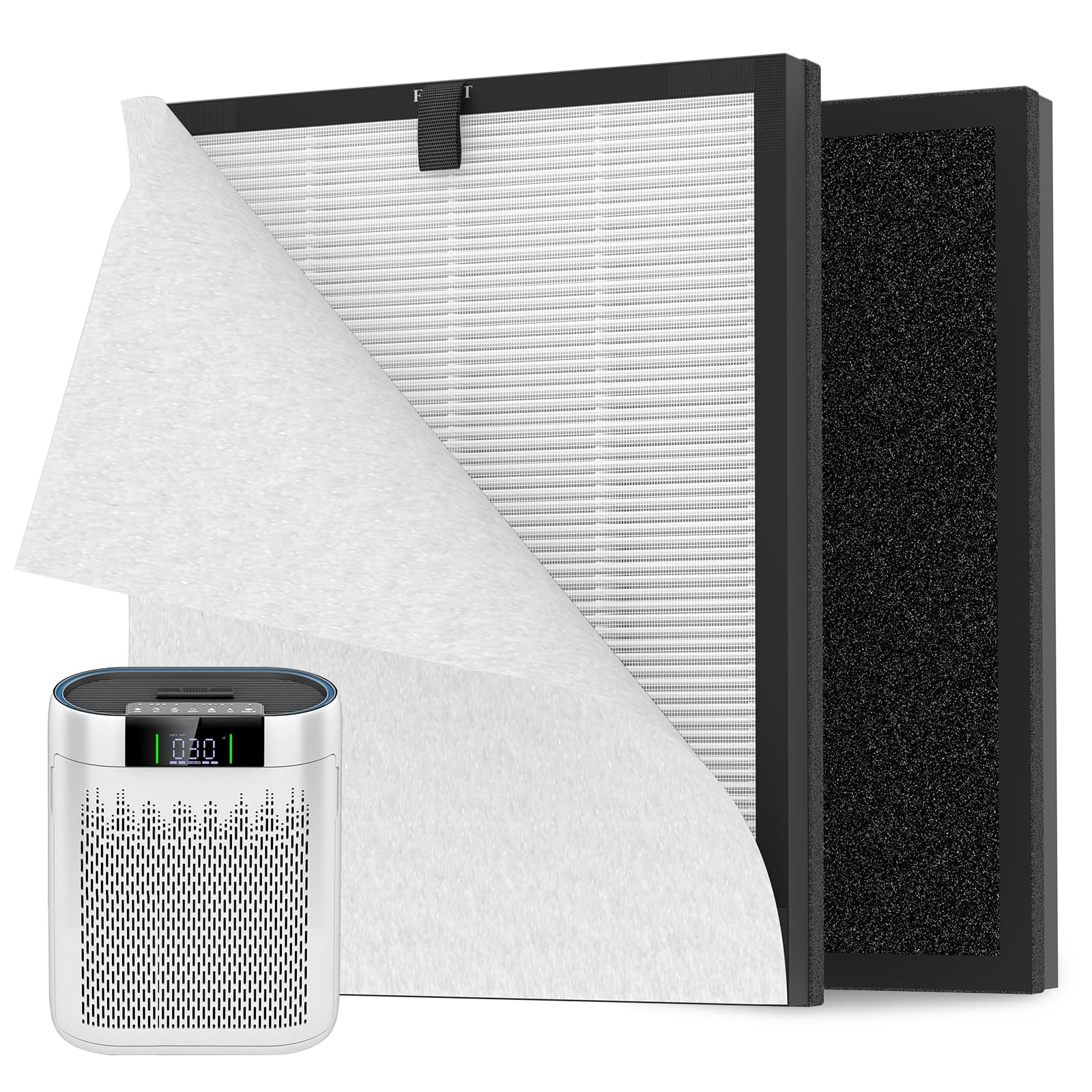 AKSCYZM  2 Pack 4 IN 1 AP2000WF Air Filter Replacement Compatible with KNKA Air Purifier Fits Large Room Bedroom Up to 1740 Ft2