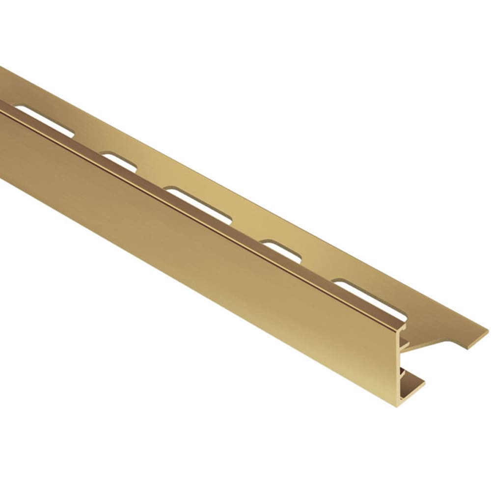 Schluter Systems M150 Schiene 0.563-in W x 98.5-in L Solid Brass Brass L-angle Tile Edge Trim