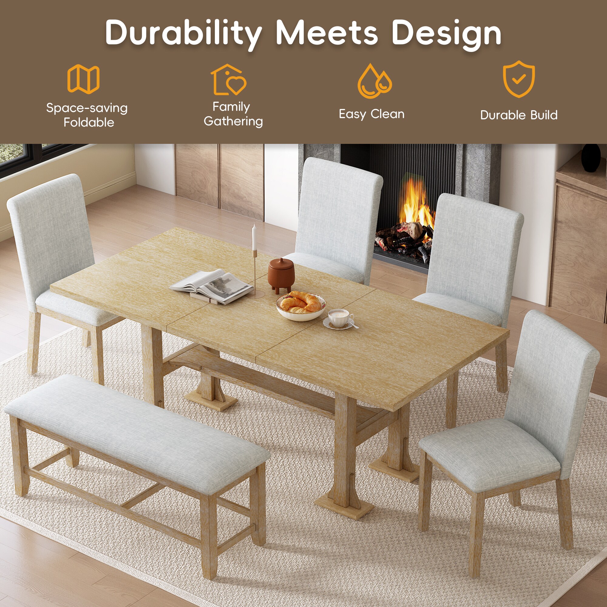 Yulika DKSELL028 Dining-Sets - View #6