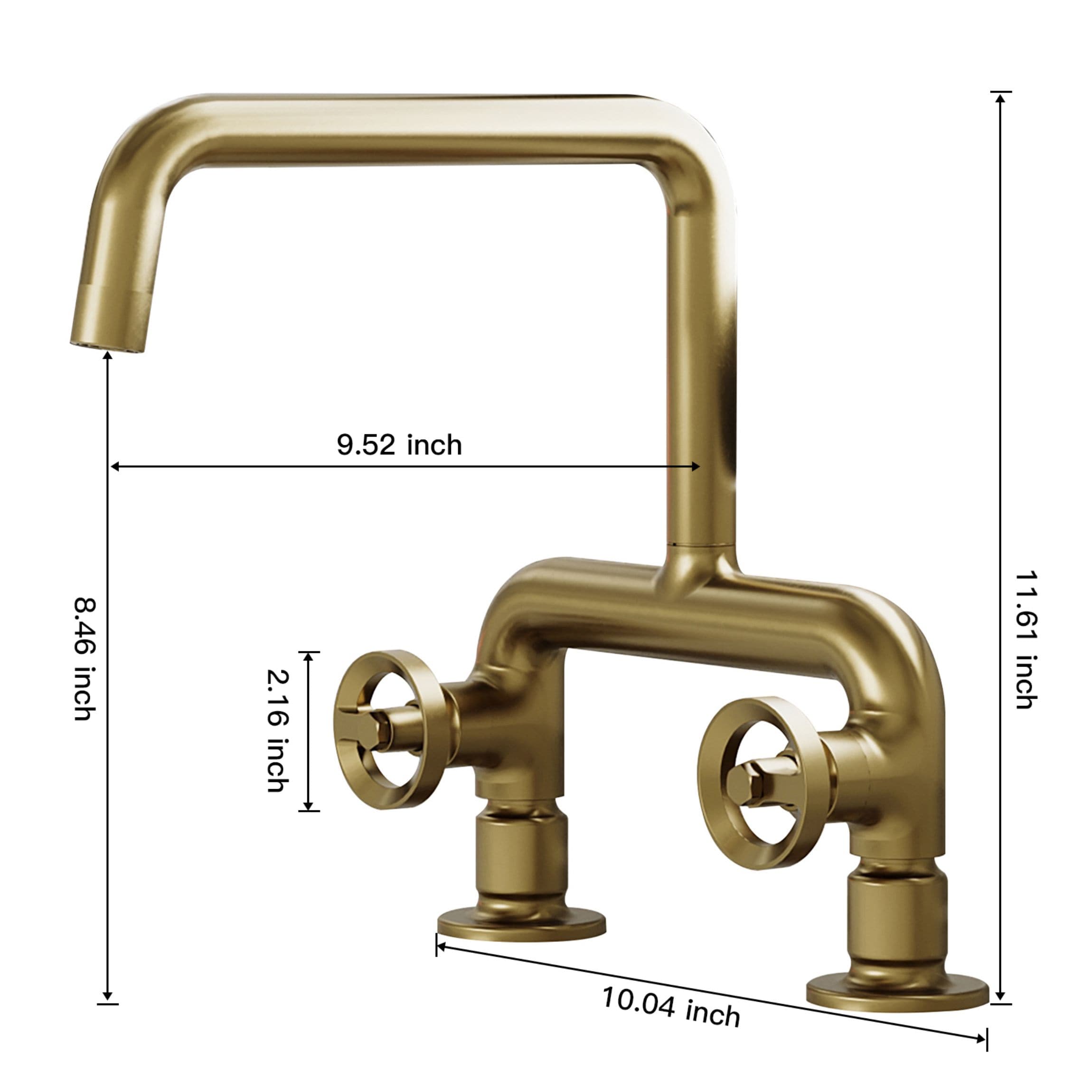 WELLFOR FH794083-BG Kitchen-Faucets - View #2
