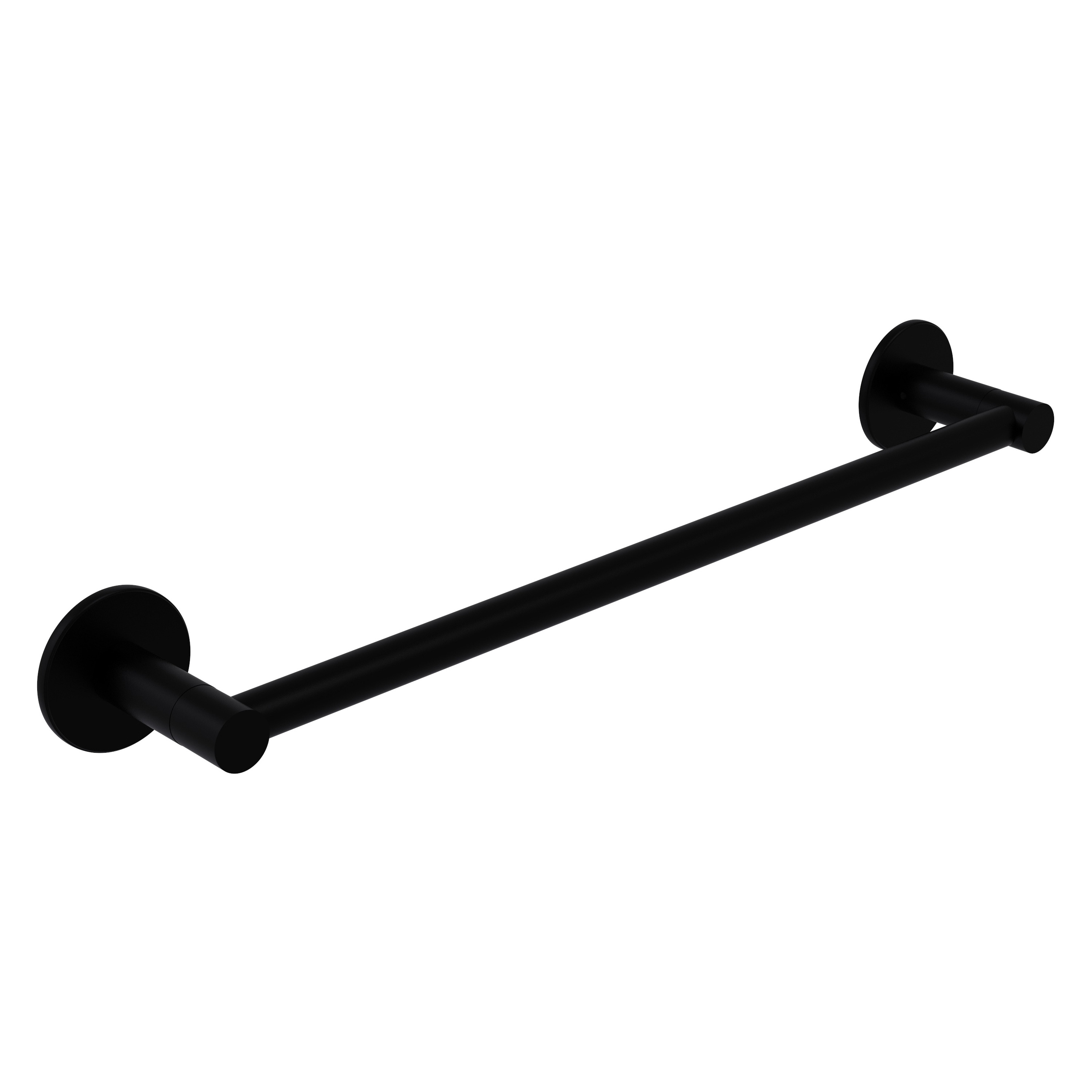 Allied Brass FR-41/30-BKM Fresno 30-in Matte black Wall mount Single Towel Bar