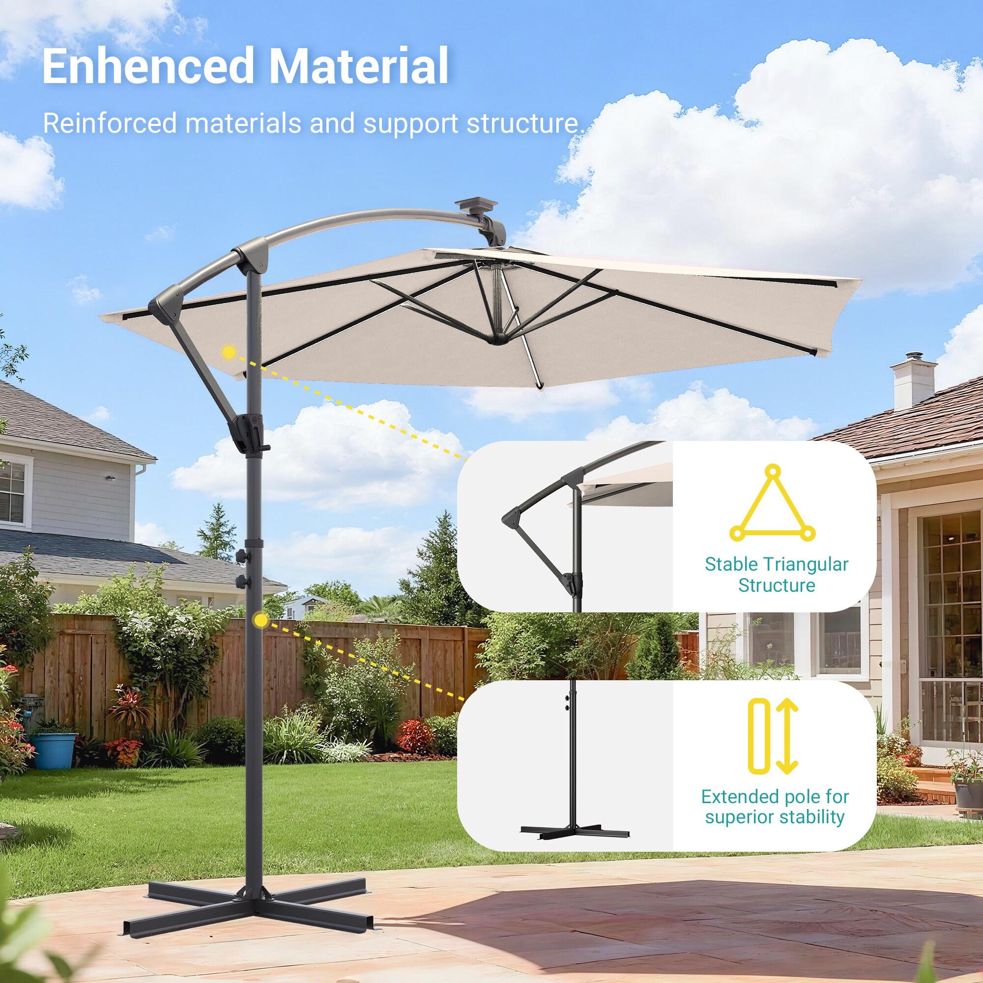 ACEGOSES LW-SM-LED985-BE Umbrellas-2 - View #3