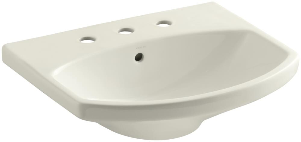 KOHLER Cimarron Vitreous China Pedestal in Biscuit