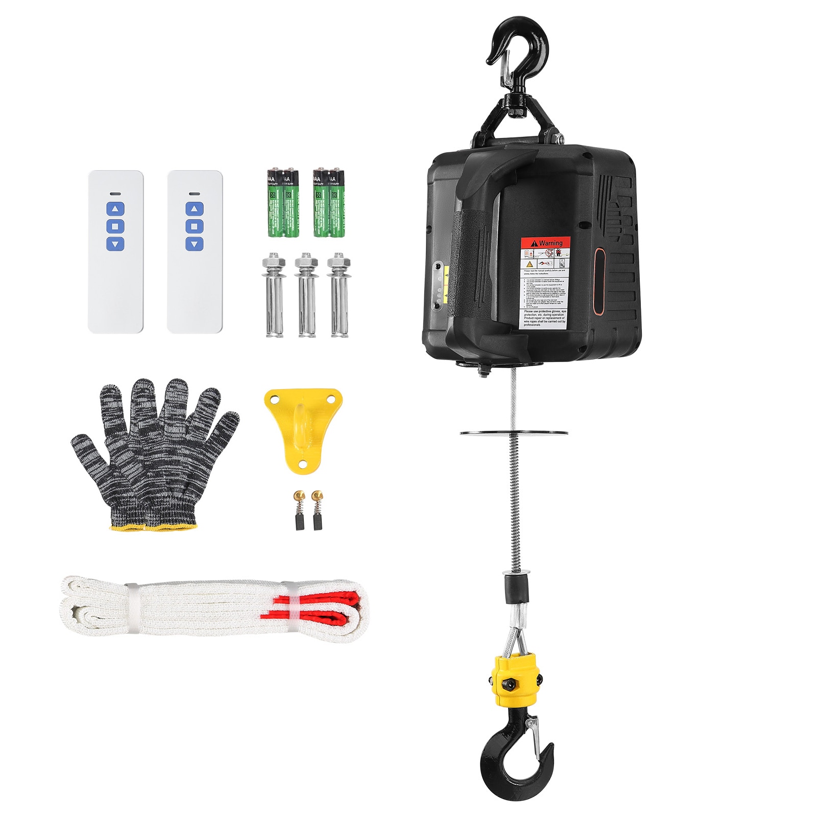 SVOPES SVOPESBXSDDHL05246V1 1100 lbs 2-in-1 Electric Hoist Winch. 1500W Portable Power. 23 ft Lifting. Wireless Remote. for Garage/Warehouse/Factory