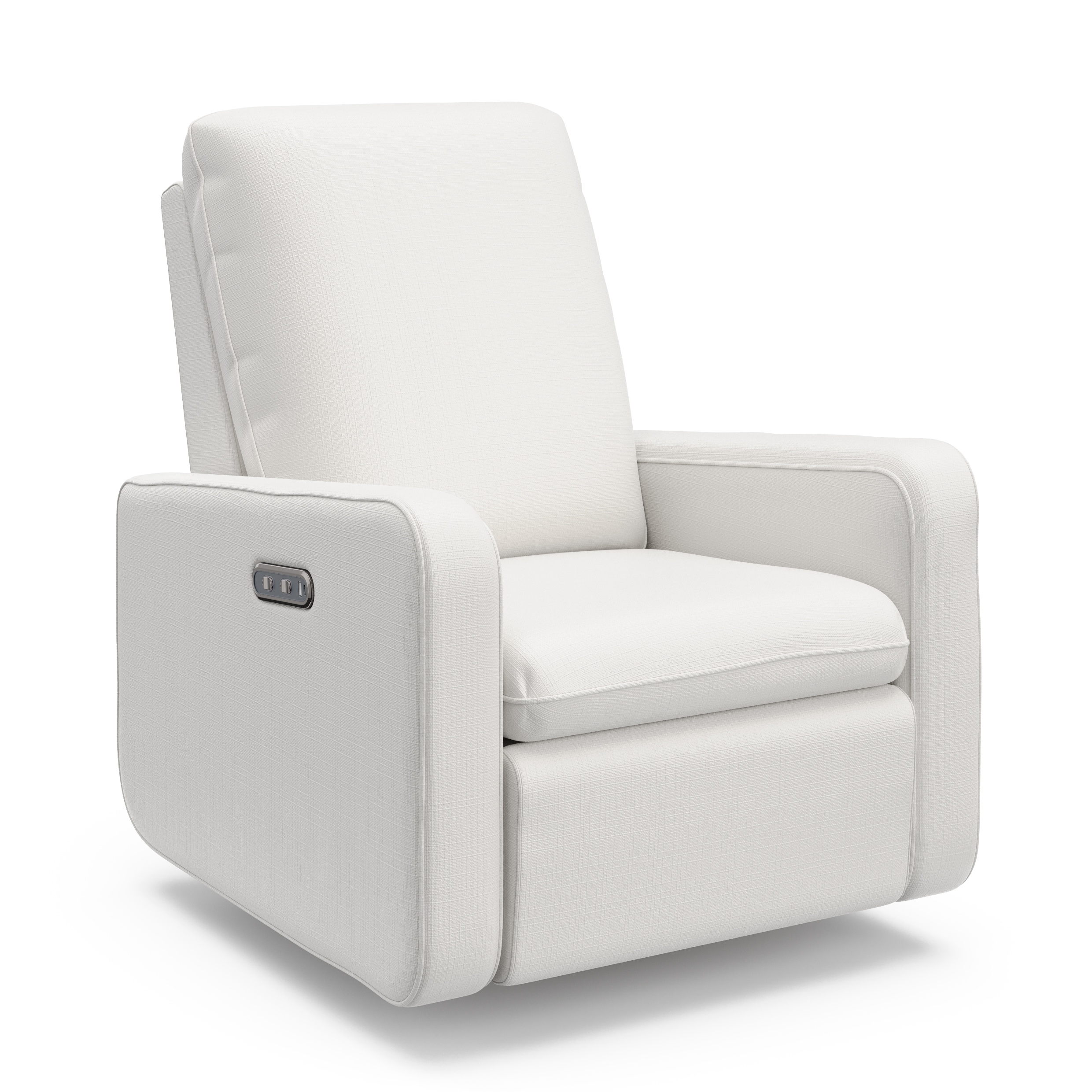 Graco 06511-31W  Teddi Modern Ivory Basketweave Swivel Glider Chair
