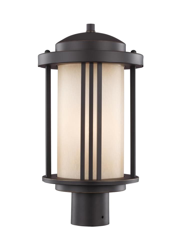 Generation Lighting 8247901-71 Crowell 17.0000-in H Antique Bronze Hardwired Incandescent Post light