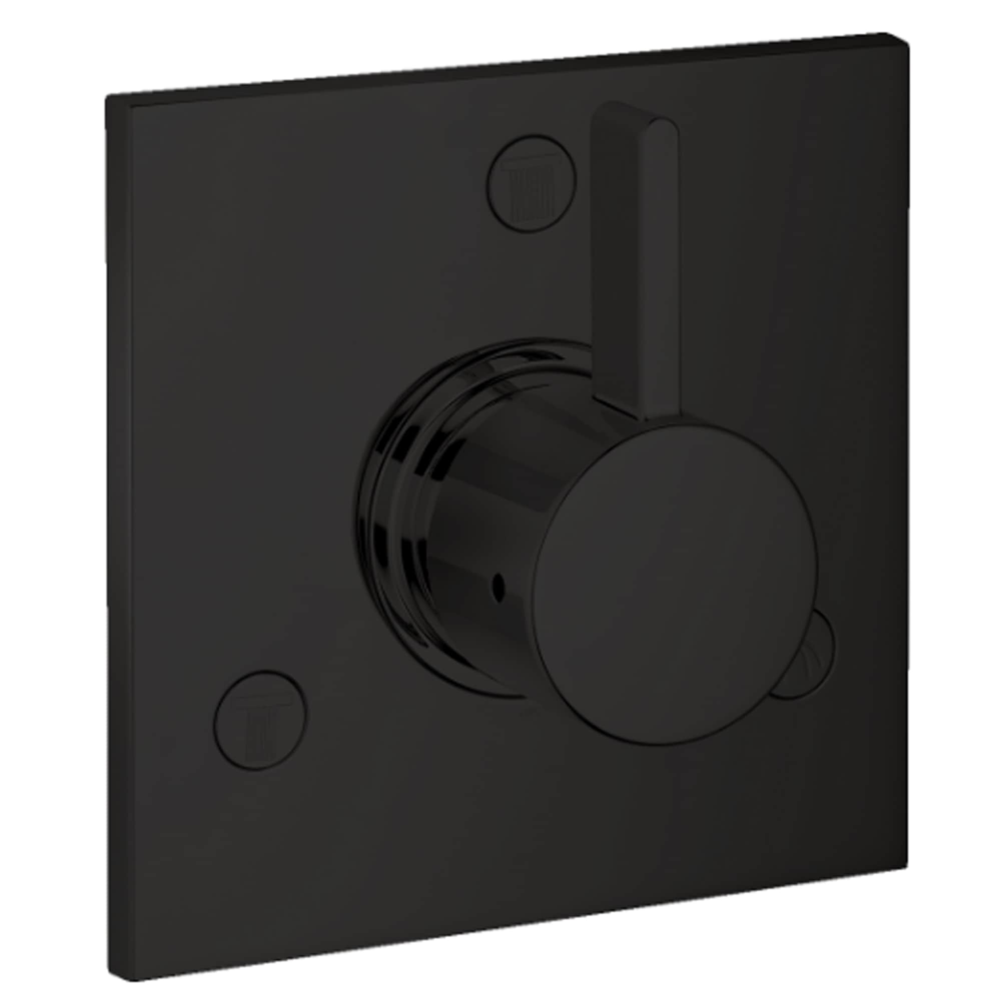 Hansgrohe 04880670 Ecostat Matte Black 6.1-Inches Universal Bathtub/Shower Diverter