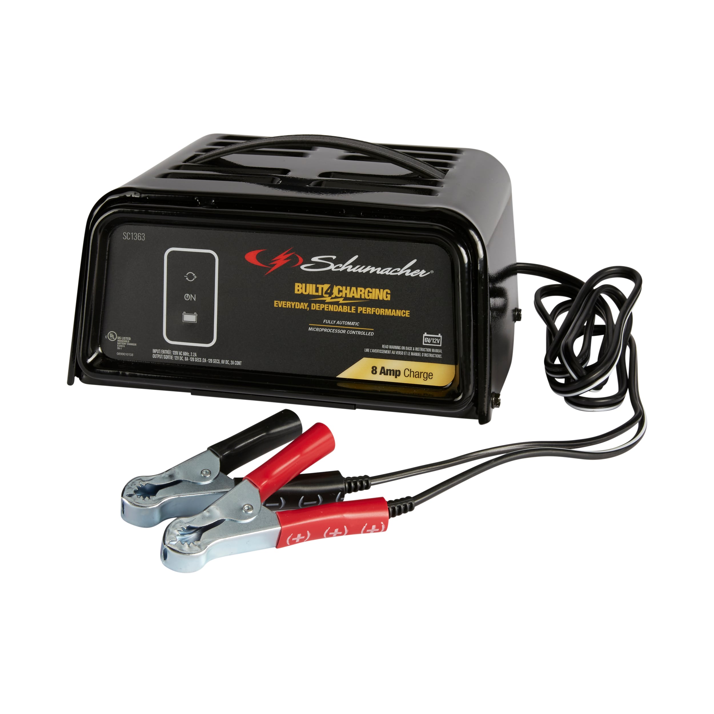 Knop Rund Omkostningsprocent Schumacher Electric 8-Amp 6/12-Volt Car Battery Charger in the Car Battery  Chargers department at Lowes.com