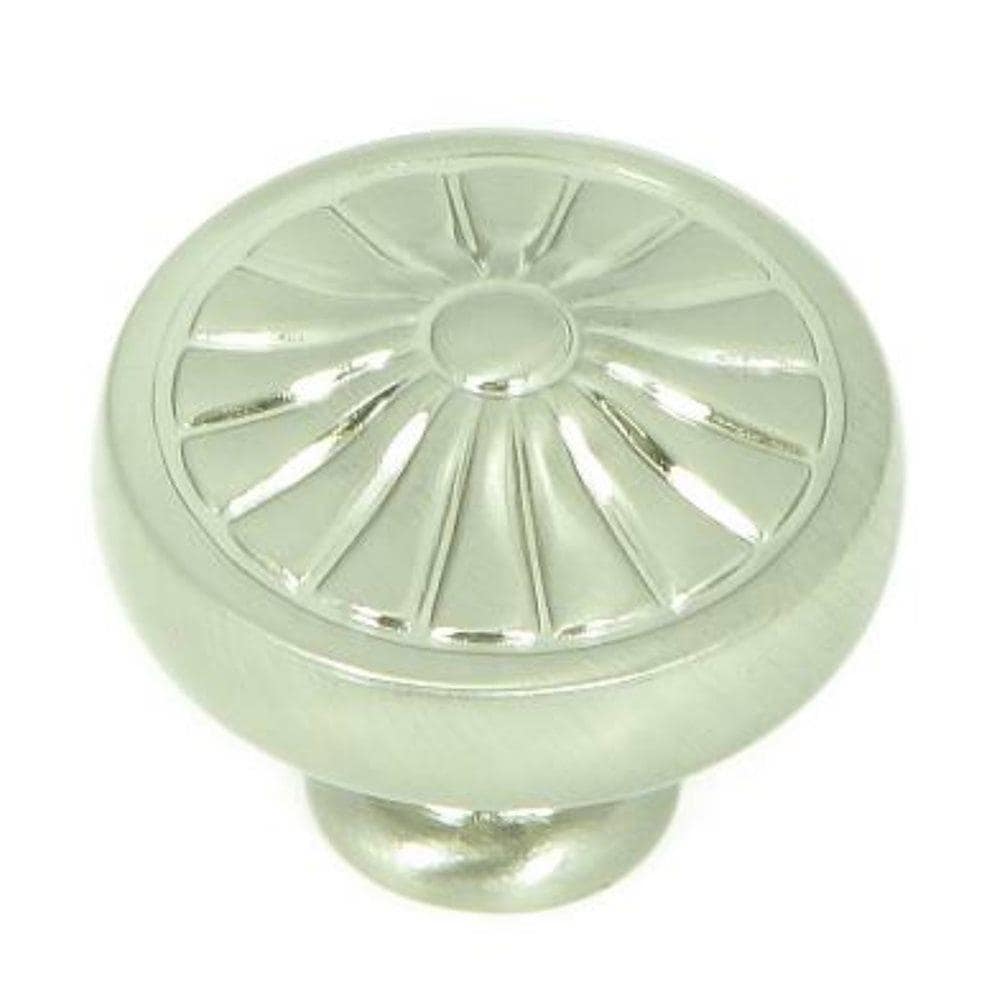 Stone Mill Hardware CP27-SN Darlington Satin nickel Round Traditional Cabinet Knob