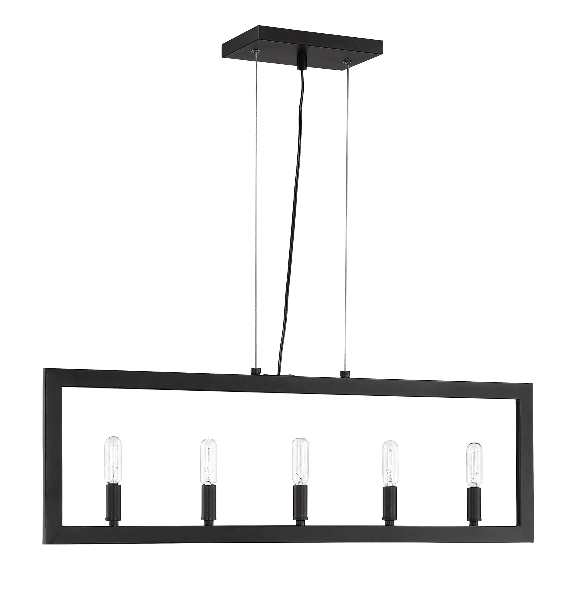 Craftmade 44975-ESP Portrait 5-Light Espresso Transitional Linear Medium Hanging Kitchen Island Light