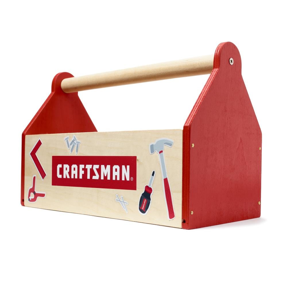 CRAFTSMAN Kids Tool Box Craft Kit - Build & Play with DIY Wood Toolbox, Fun Family Project