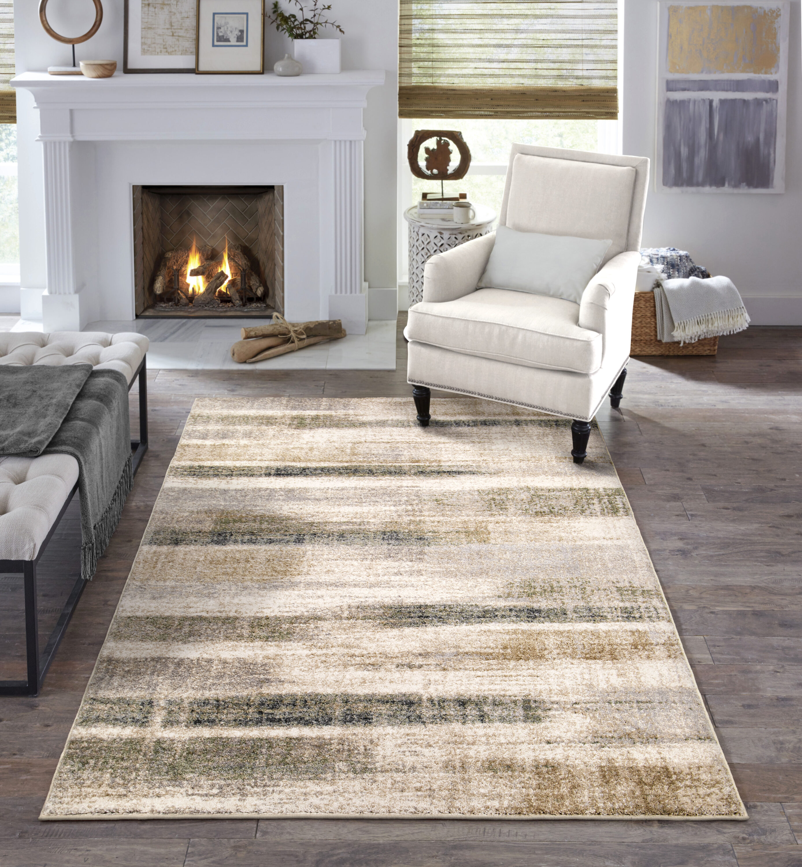 Macon Ivory Chenille Area Rug 9'x12' + Reviews