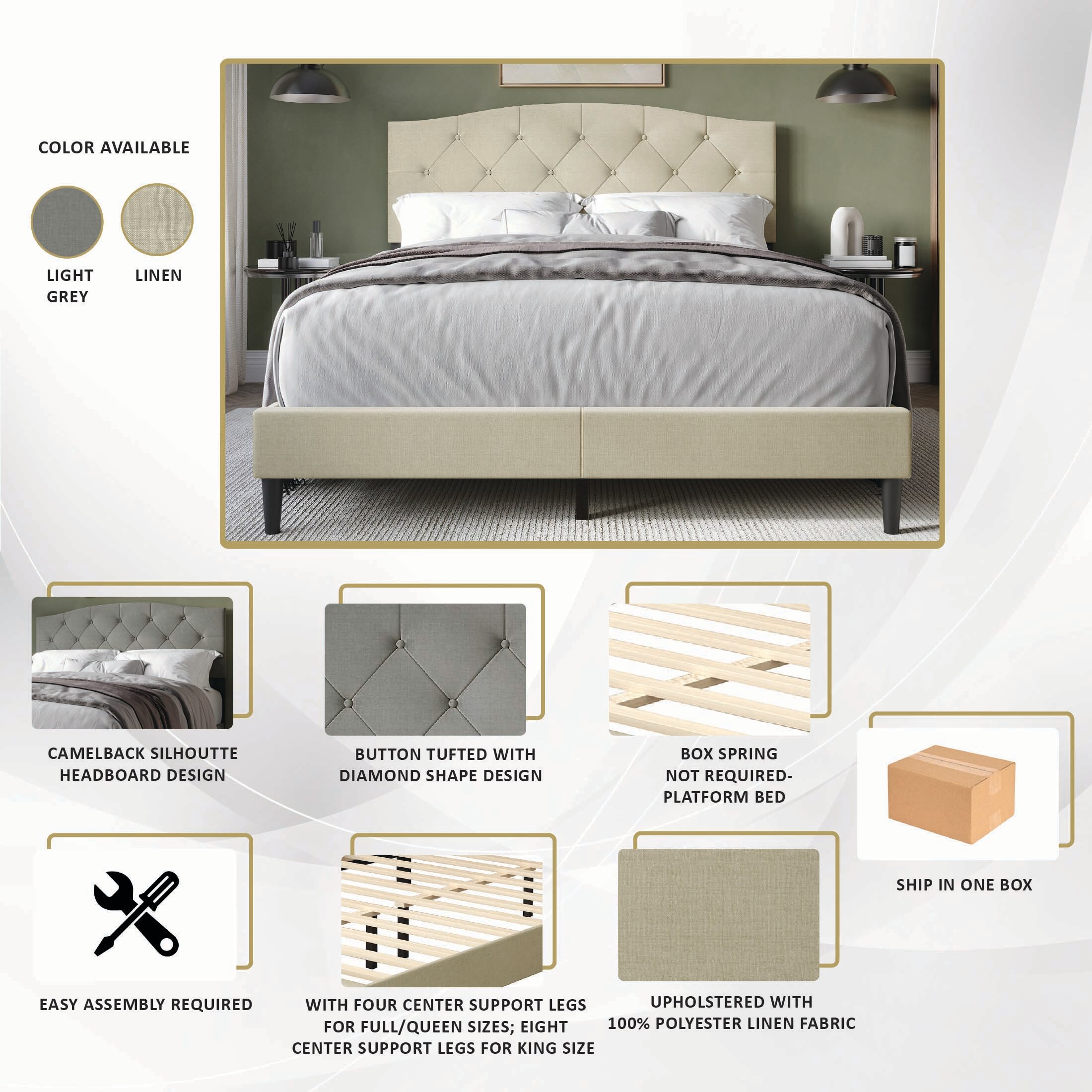 CasePiece C8284KPL-BG-LN beds - View #9