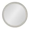 Kate and Laurel Mansell 28-in W x 28-in H Round Gray Framed Wall Mirror ...