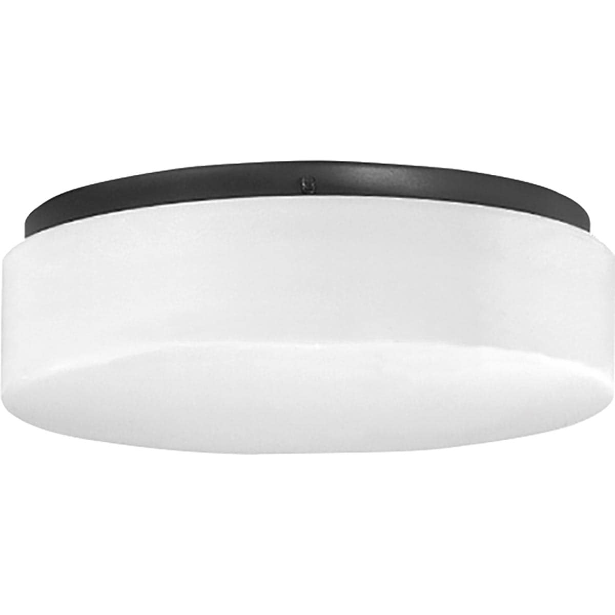Progress Lighting P730005-031-30 Drums And Clouds 1 -Light 11-in Black Integrated LED Flush Mount Light
