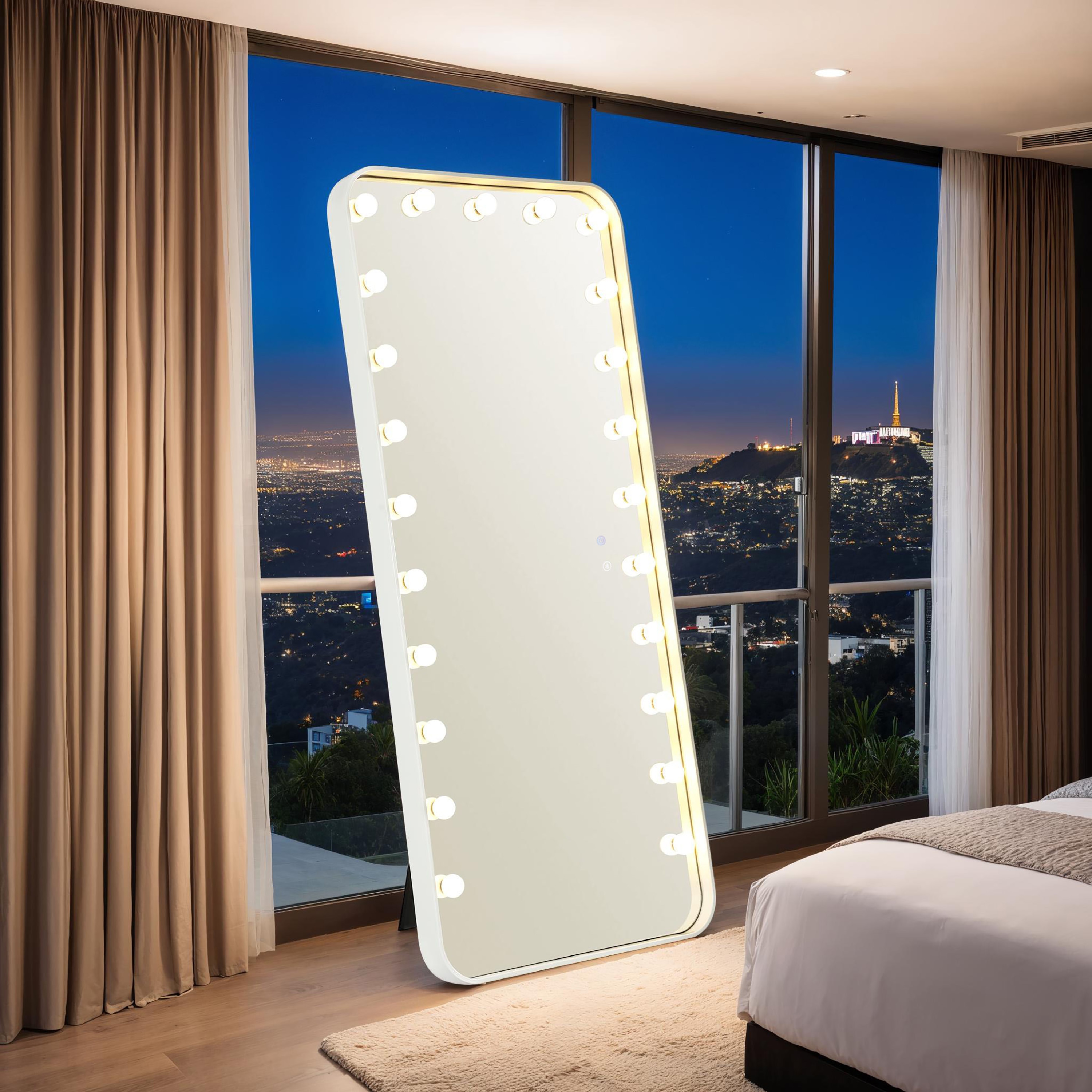 Furniture of America IDF-AC8013WH-M Decor-Mirrors - View #2