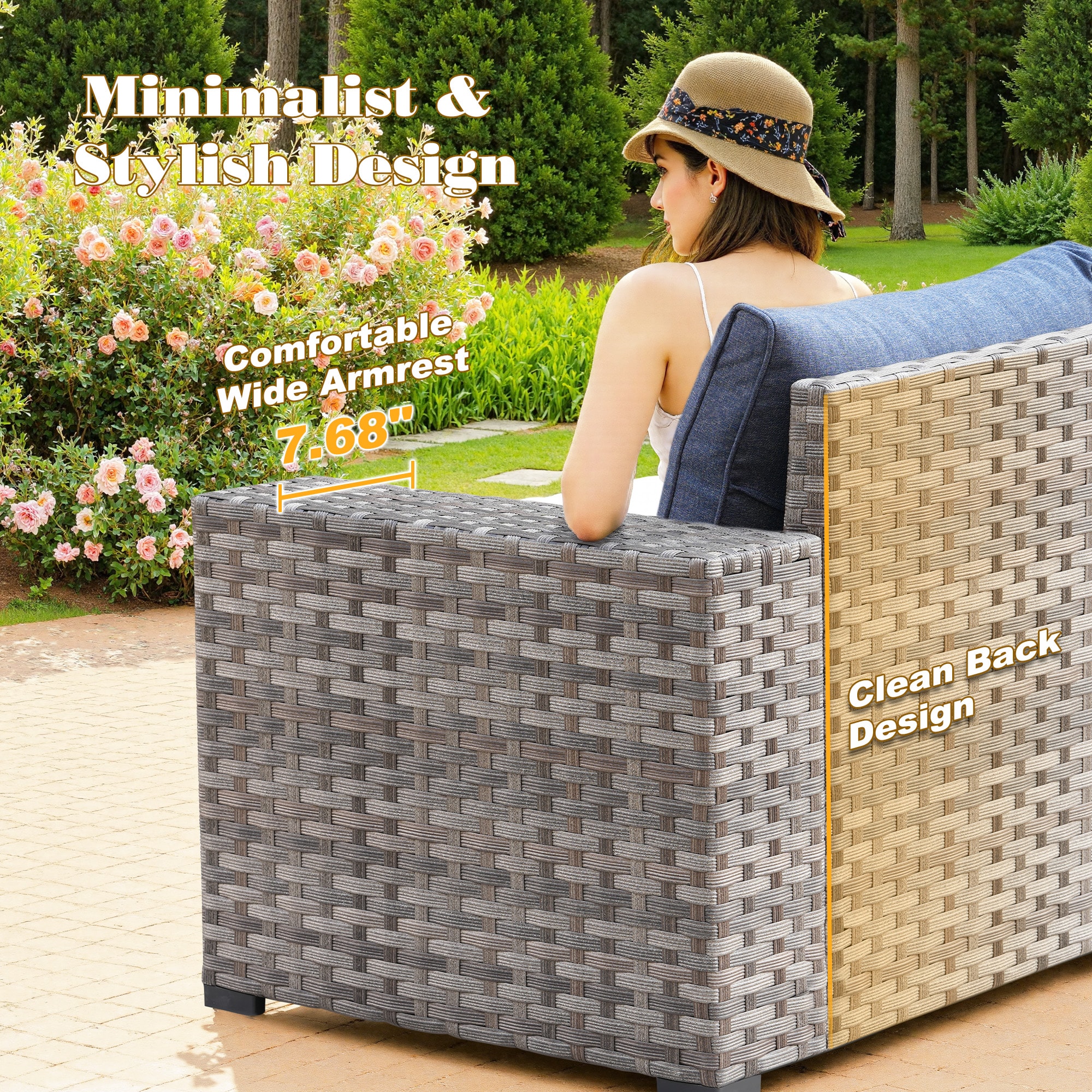 Pouuin SCFPBBR3-9 Patio-Sofas-Daybeds - View #6