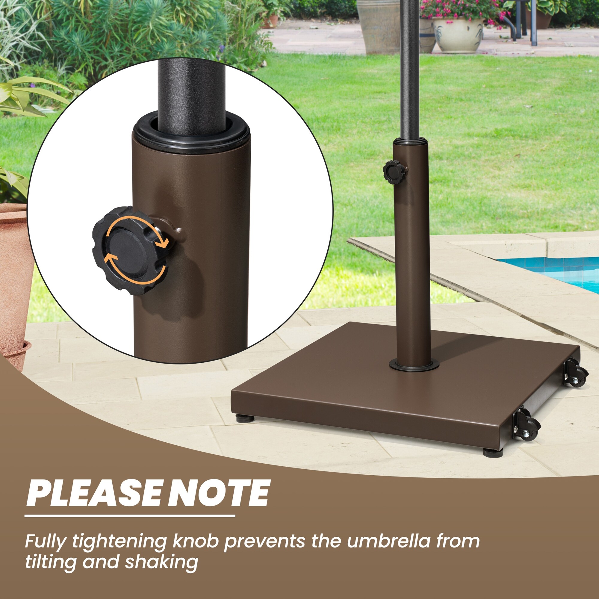 Crestlive Products CL-UB026BRN Umbrella-Bases - View #7