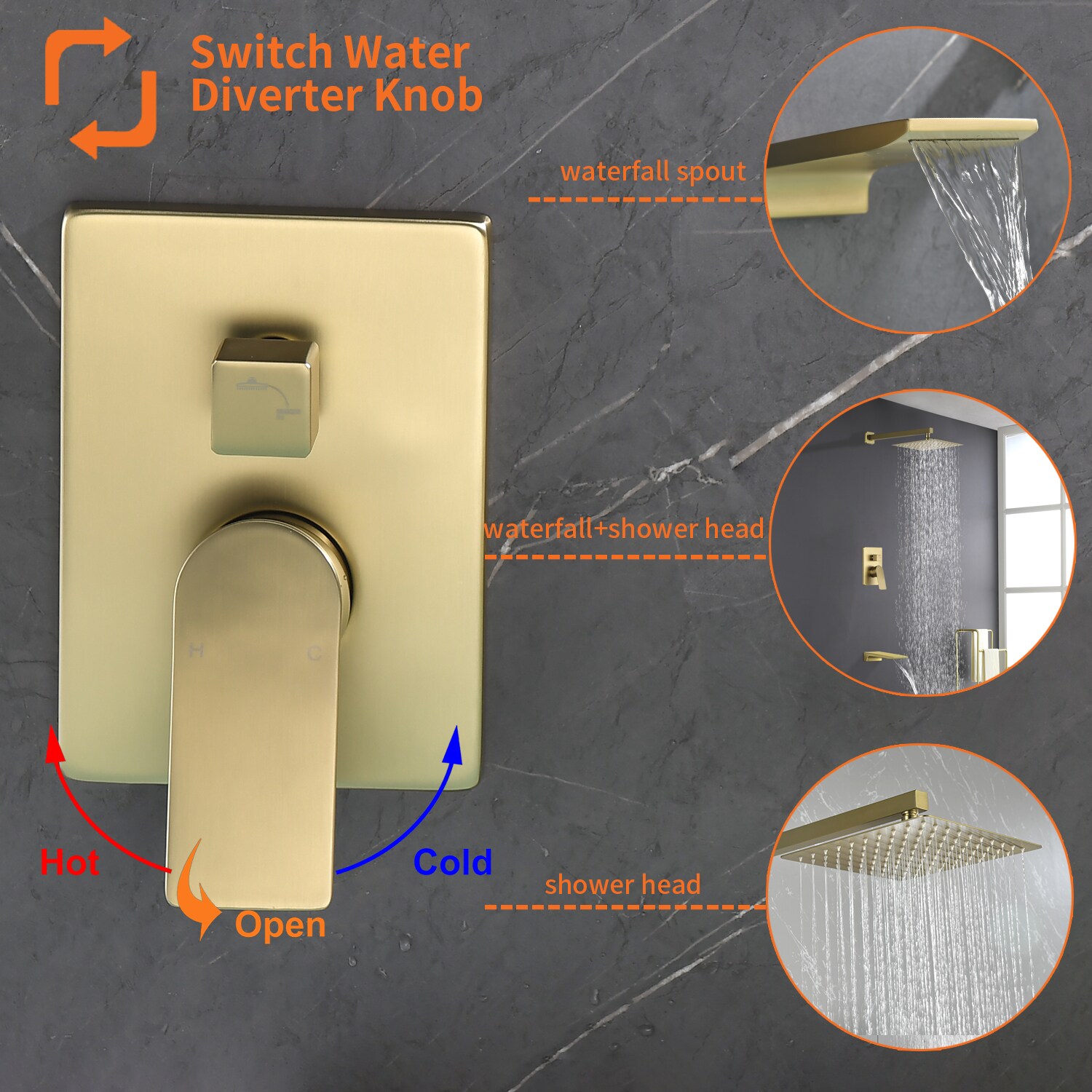 Nestfair SMD3010G Tub-Shower-Faucets - View #6
