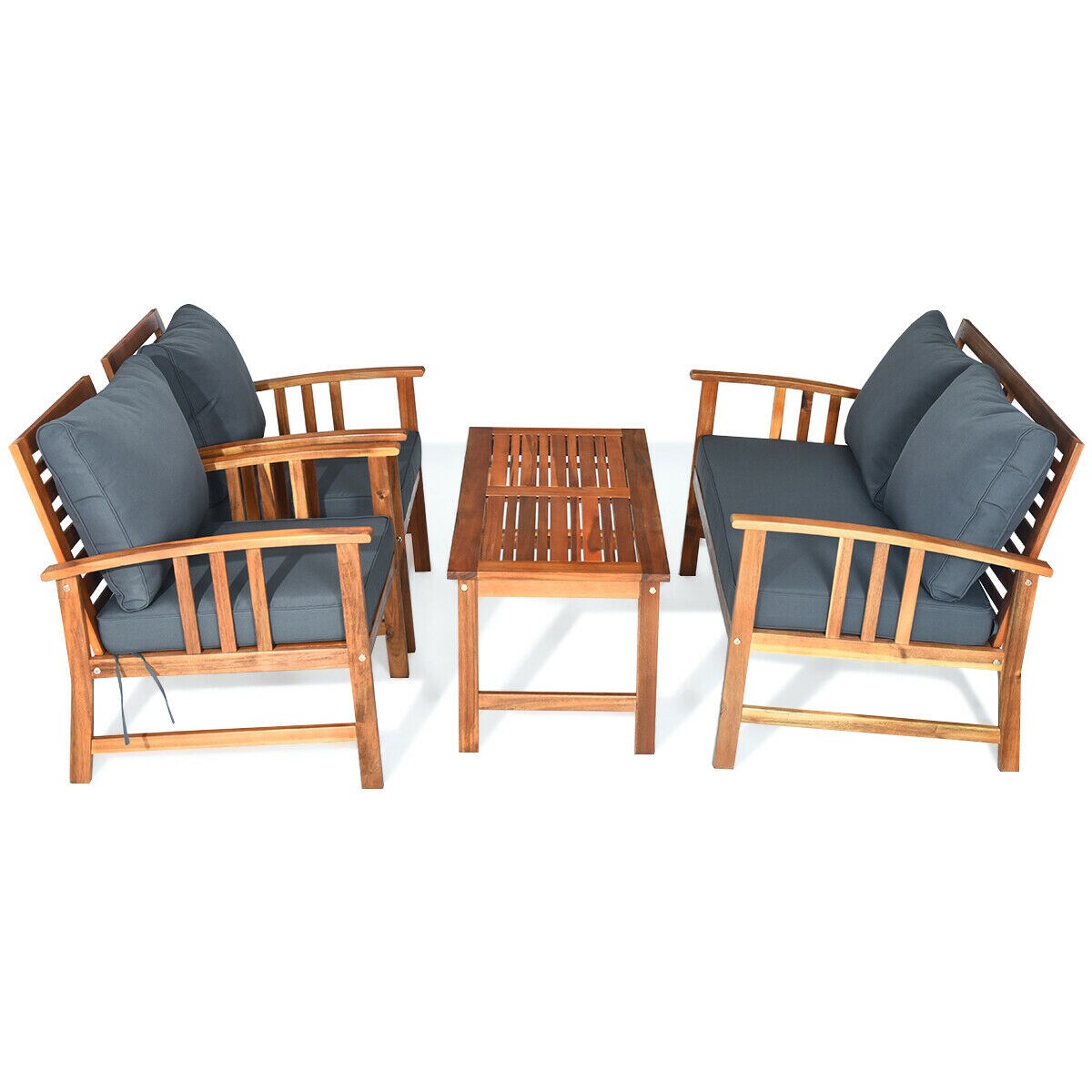 mimosa 5 piece timber avani lounge setting