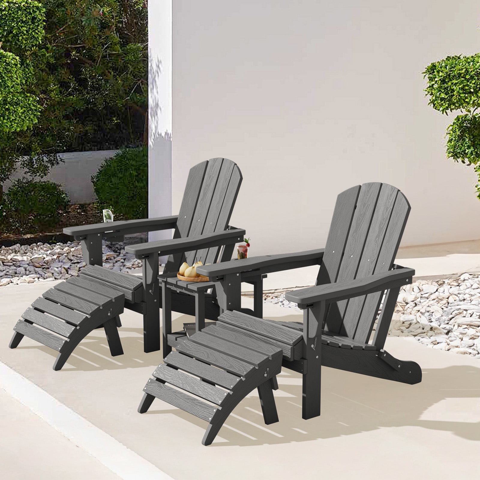 VOUA PE5JT-GY Patio-Conversation-Sets - View #2